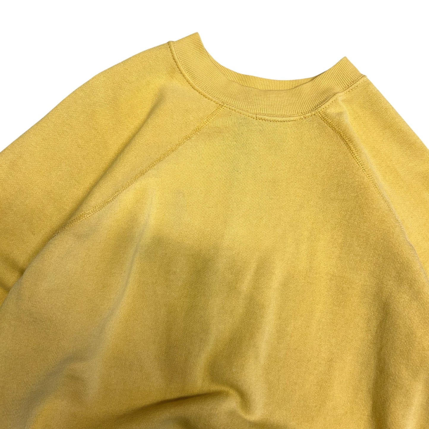 Vintage Faded Yellow Raglan Cut Sweatshirt