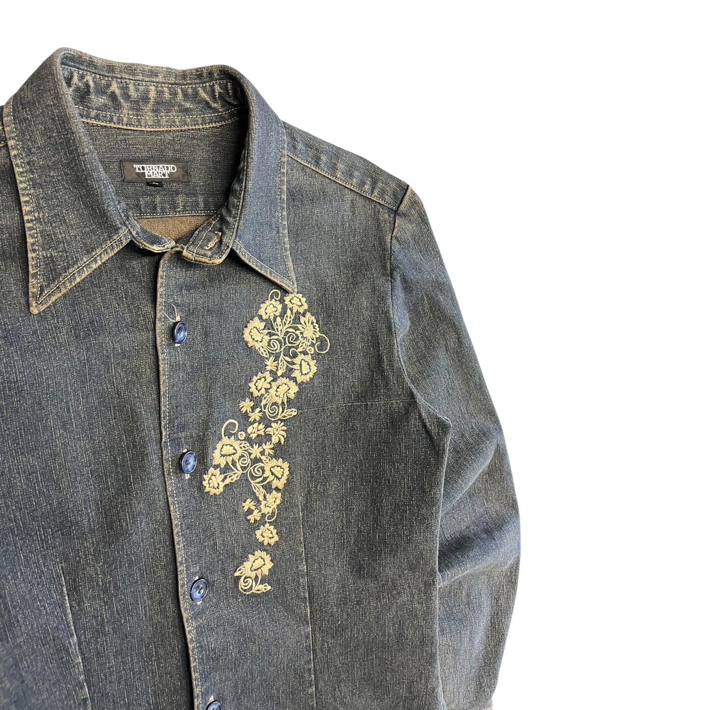 Tornado Mart Embroidered Denim Jacket