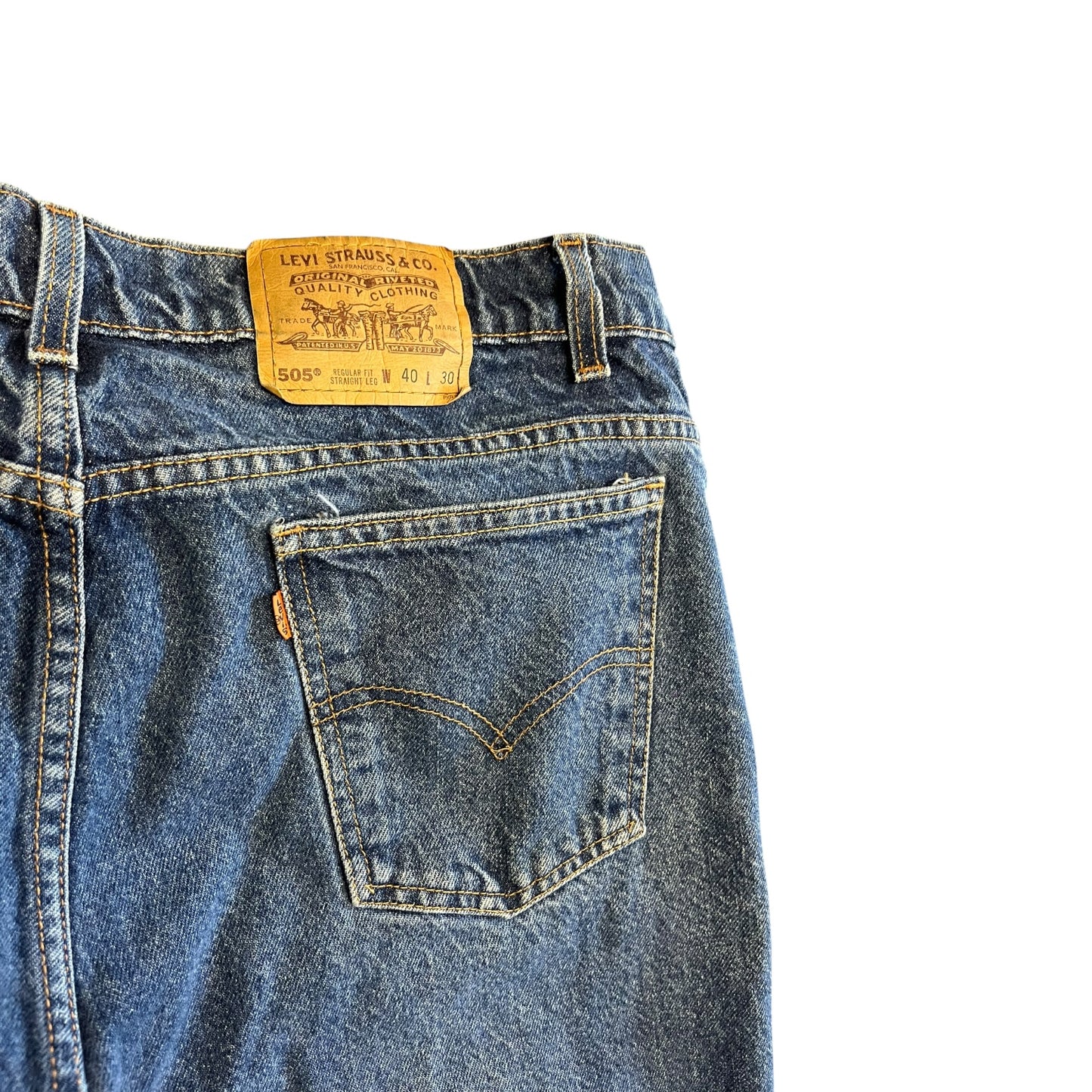 Vintage Levi’s Orange Tab 550 Straight Leg Denim