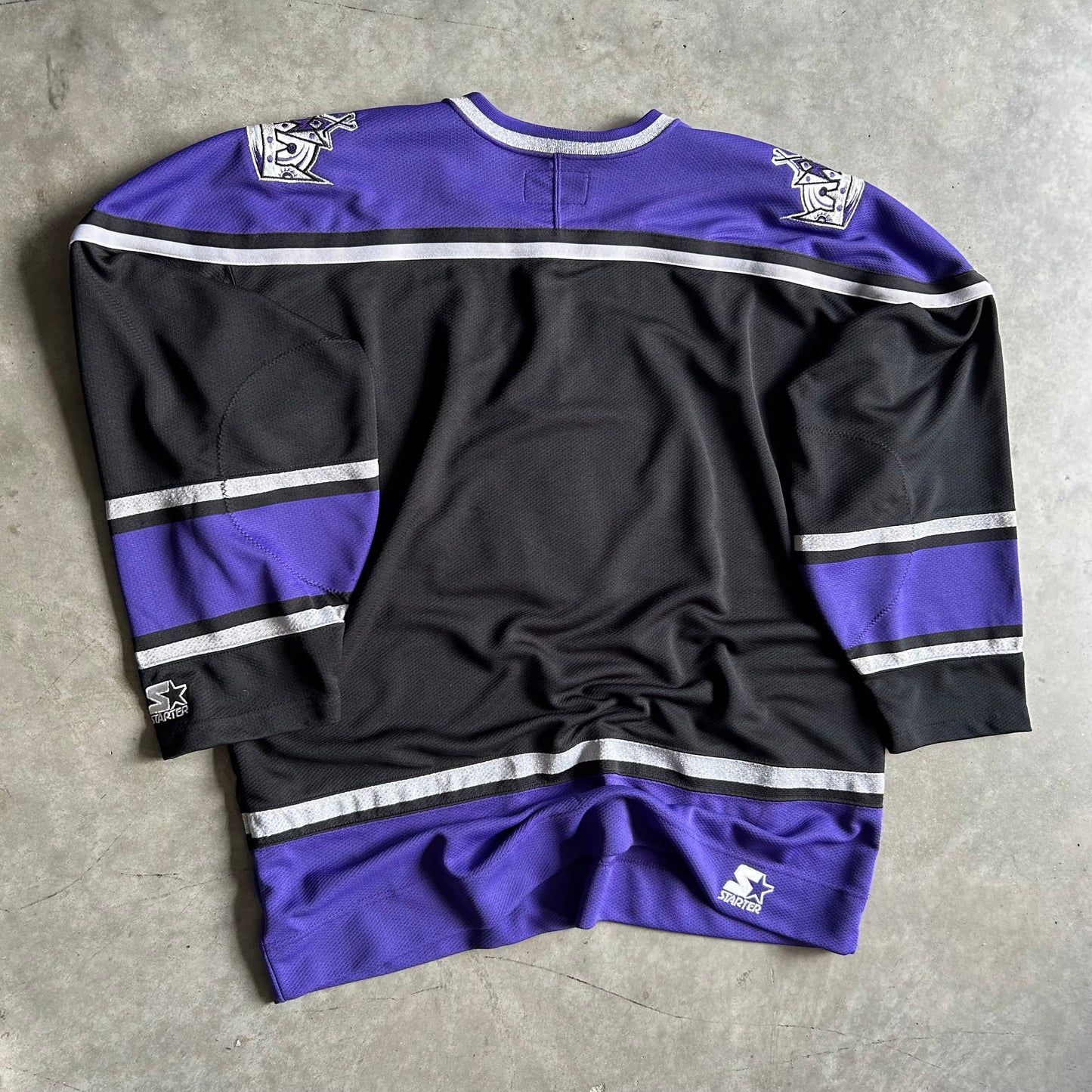 Vintage Starter LA Kings Purple Hockey Jersey