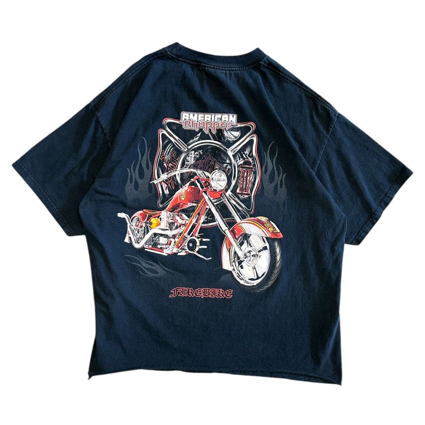 Y2K American Chopper Fire Bike Tee