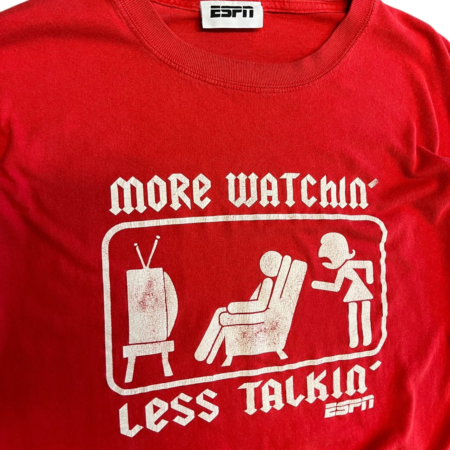Vintage ESPN ‘More Watchin, Less Talkin’ Tee