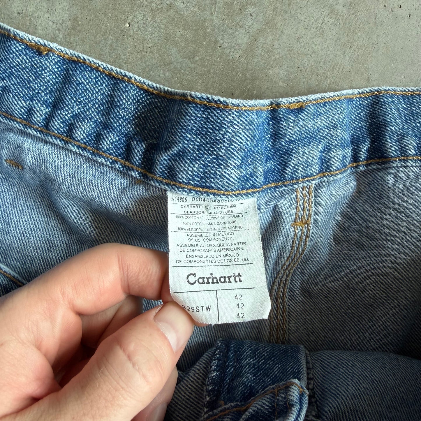 Y2K Carhartt B29 Blue Carpenter Jorts