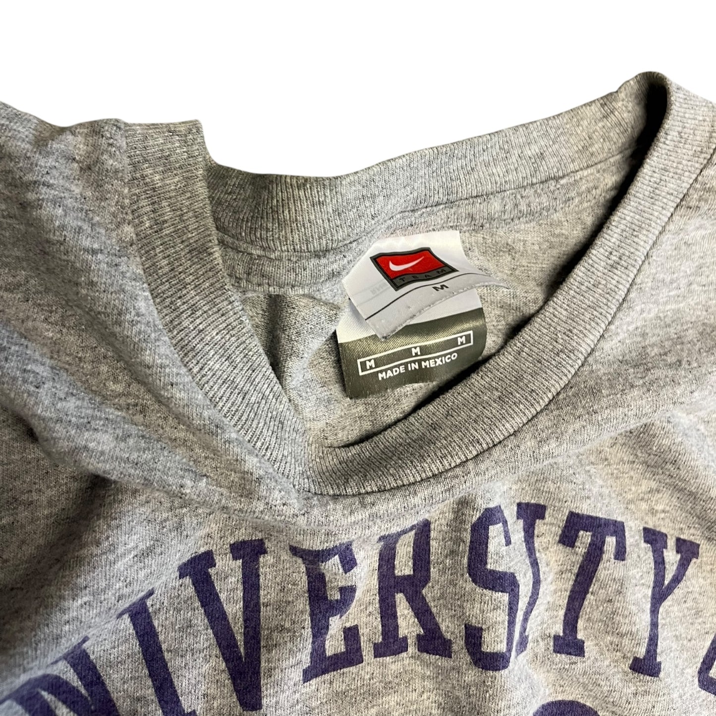 Y2K Nike University Of Northern Iowa Panthers Grey Tee
