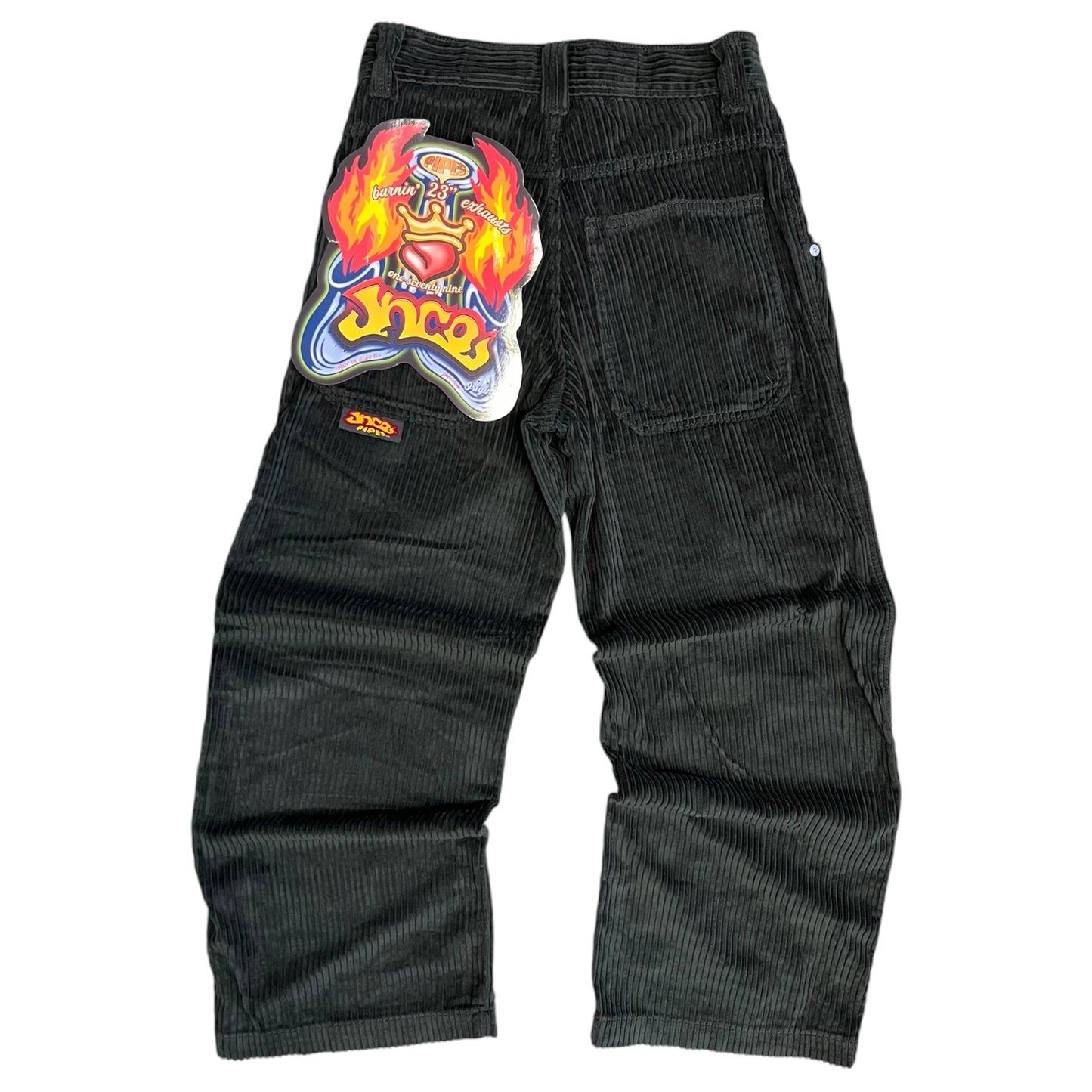 JNCO - 179 Pipes. 23" 4 Wale Corduroy (Black)