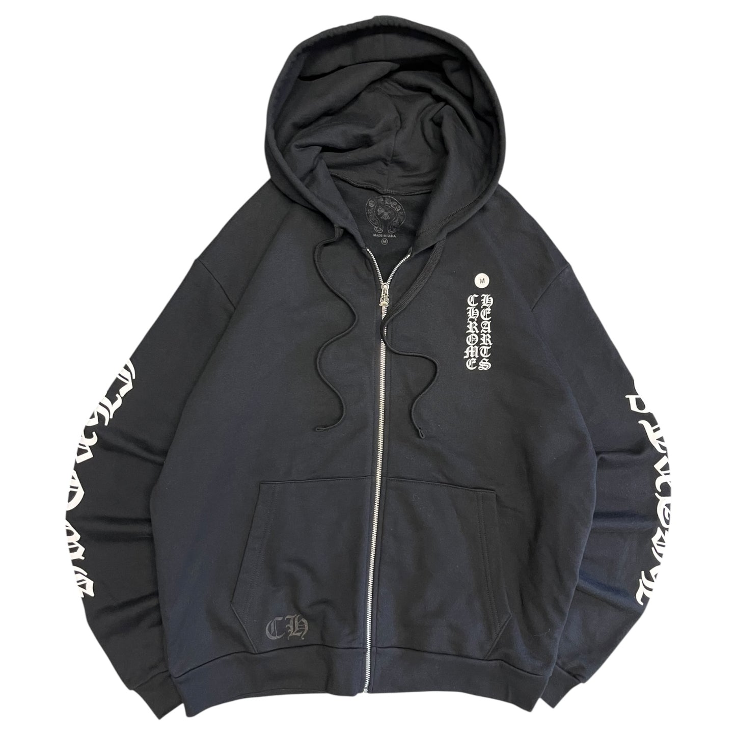 Chrome Hearts Spell Out Dagger Zip Sweatshirt