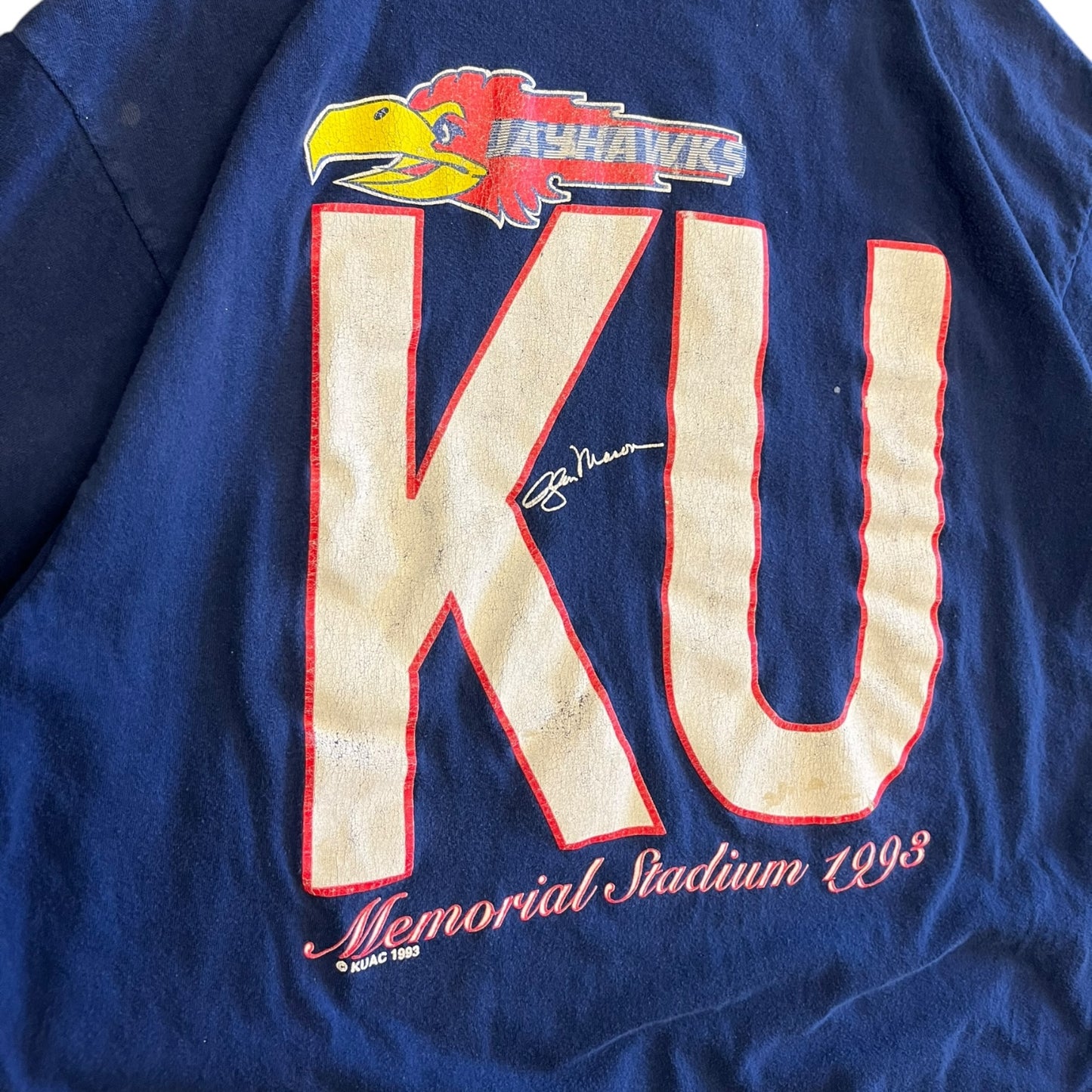 Vintage Kansas Jayhawks Memorial Stadium Tee