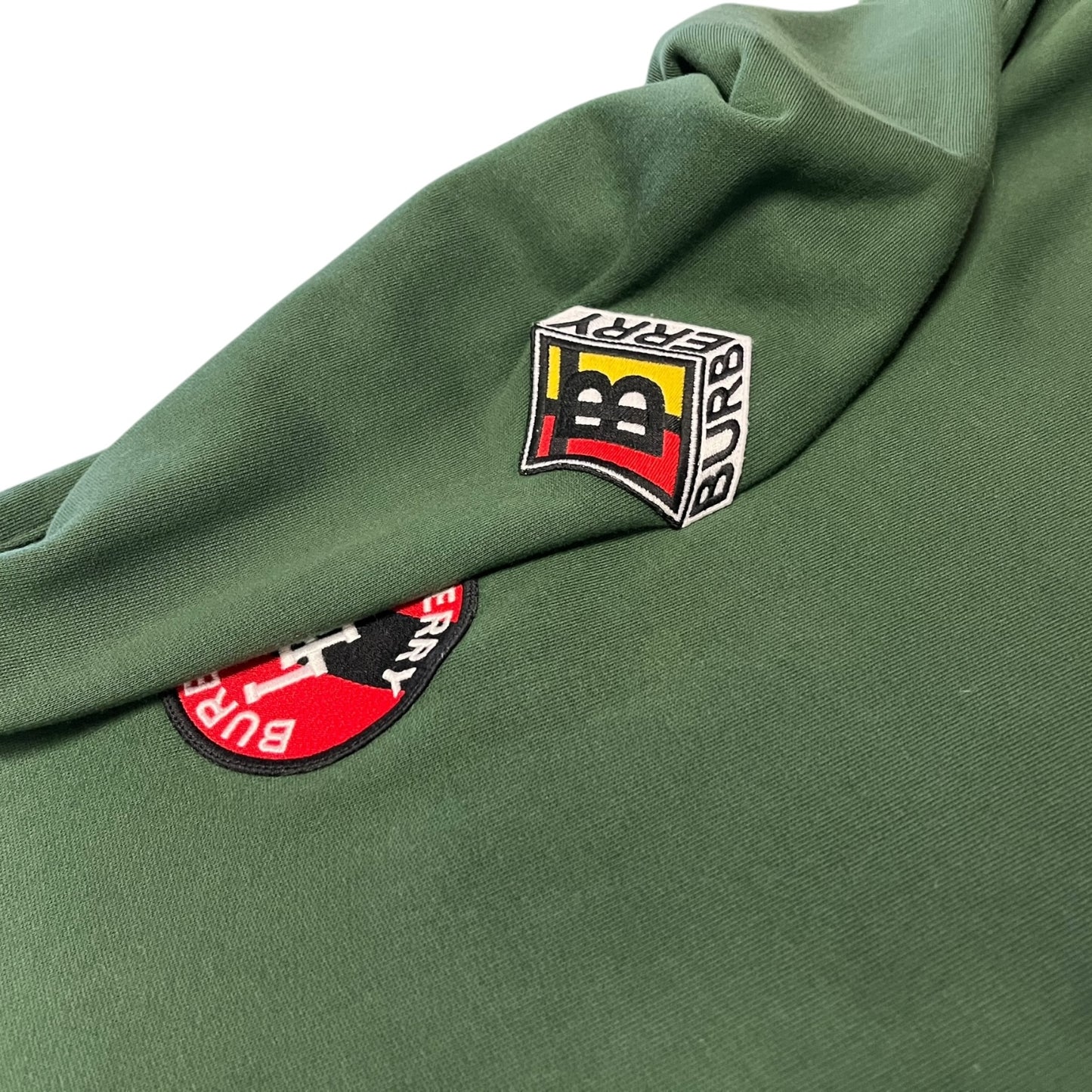 Burberry Kelly Green Patch Crewneck Sweatshirt