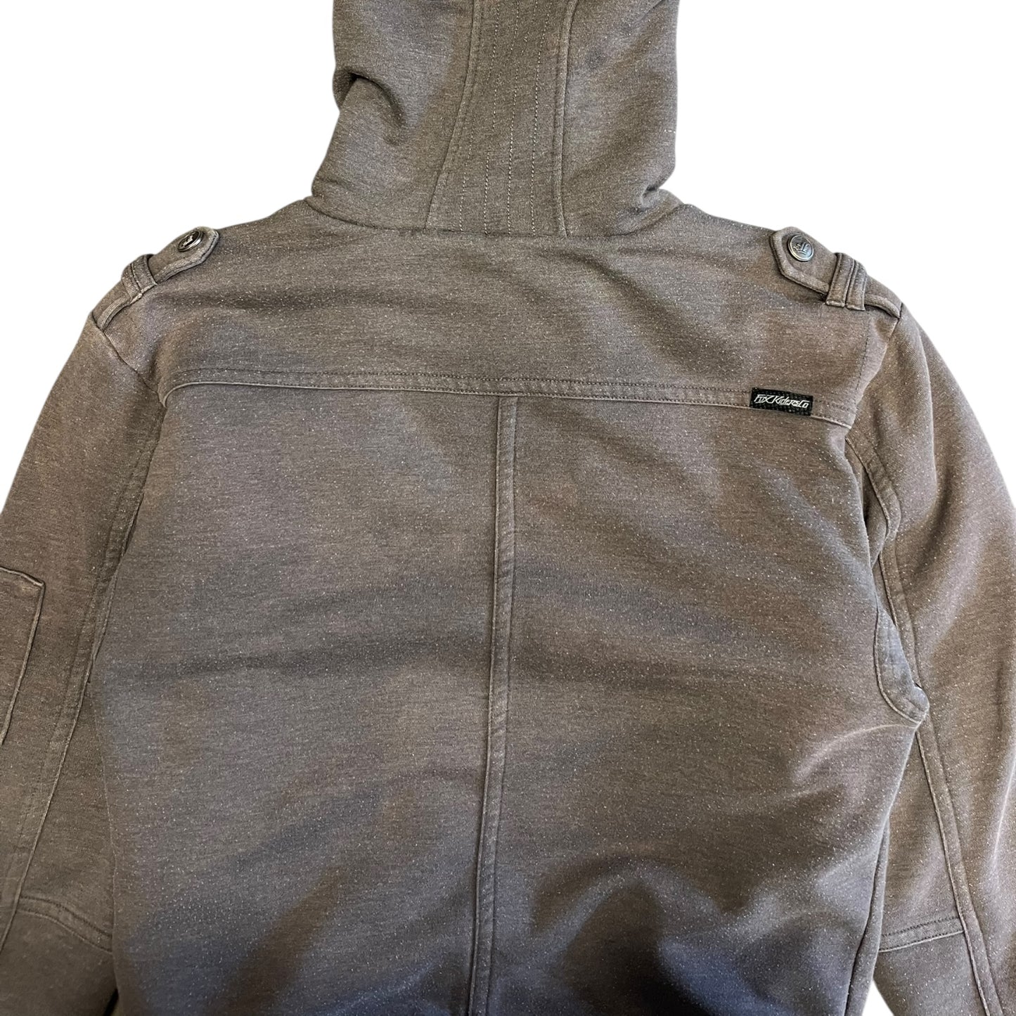Y2K Grey Fox Racing Zip Up Sweatshirt