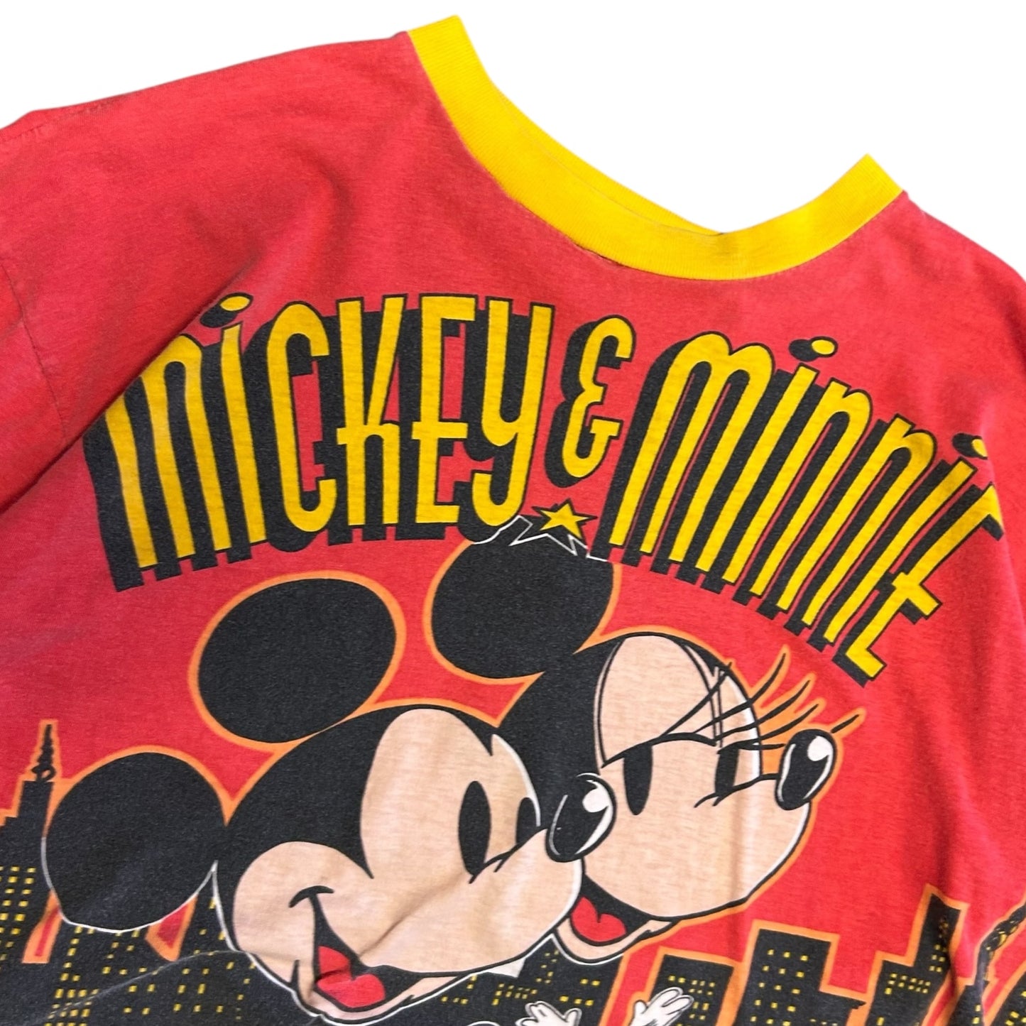 Vintage Disney Mickey & Minnie "Rooftop Romance" AOP