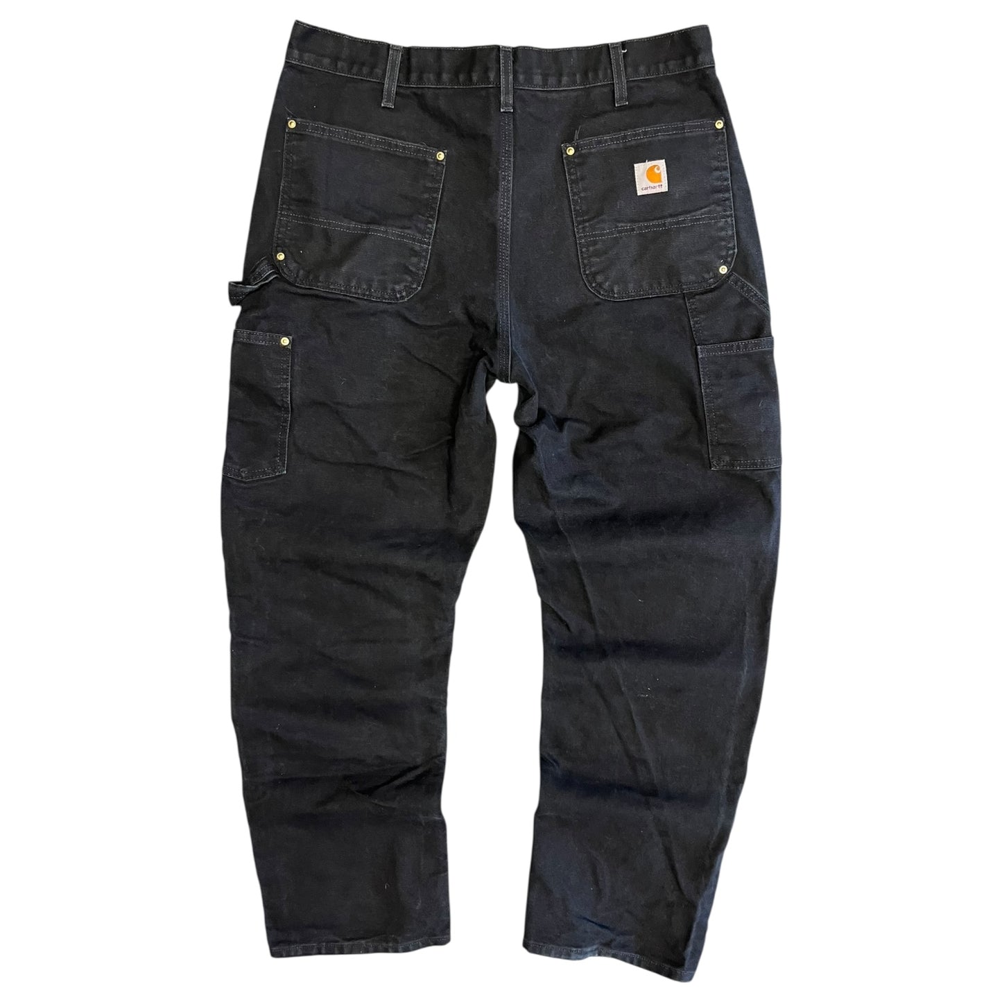Vintage Carhartt B01 BLK Black Double Knee Jeans