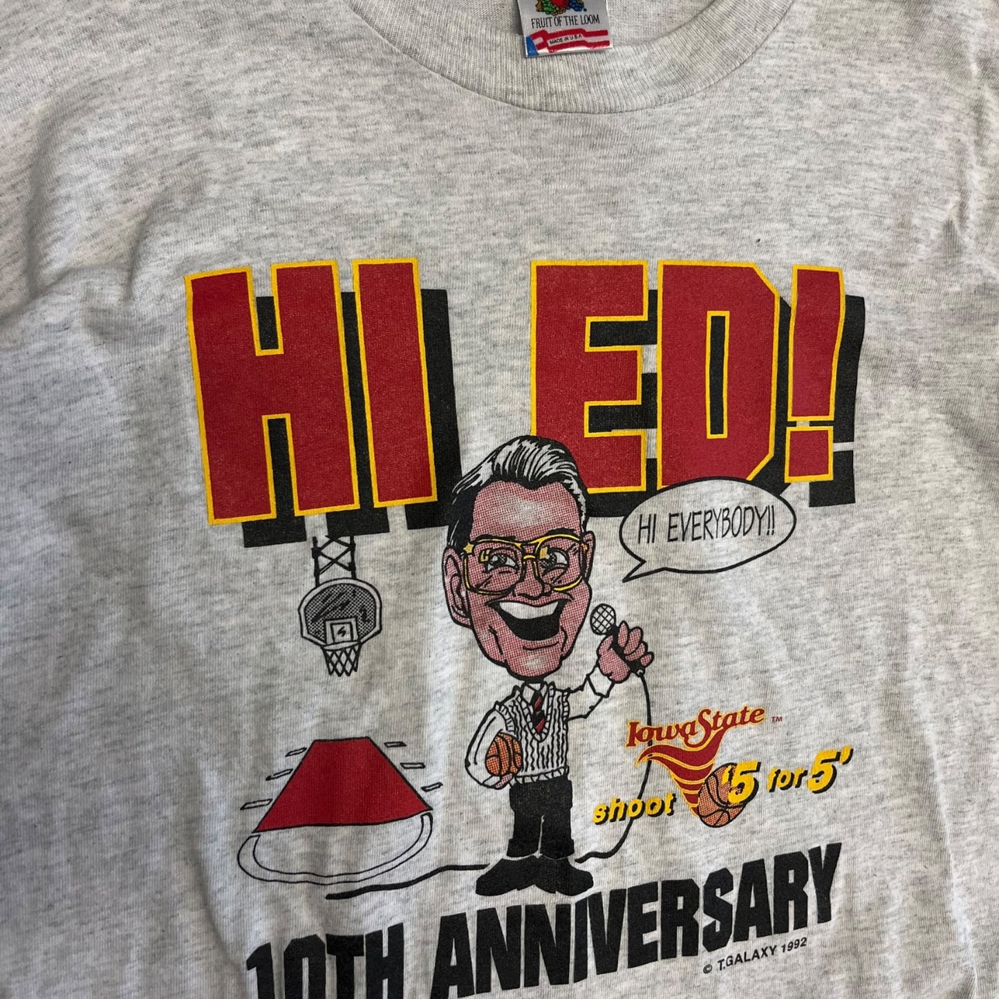 Vintage Iowa State Cyclones ‘Hi Ed!’ T Shirt
