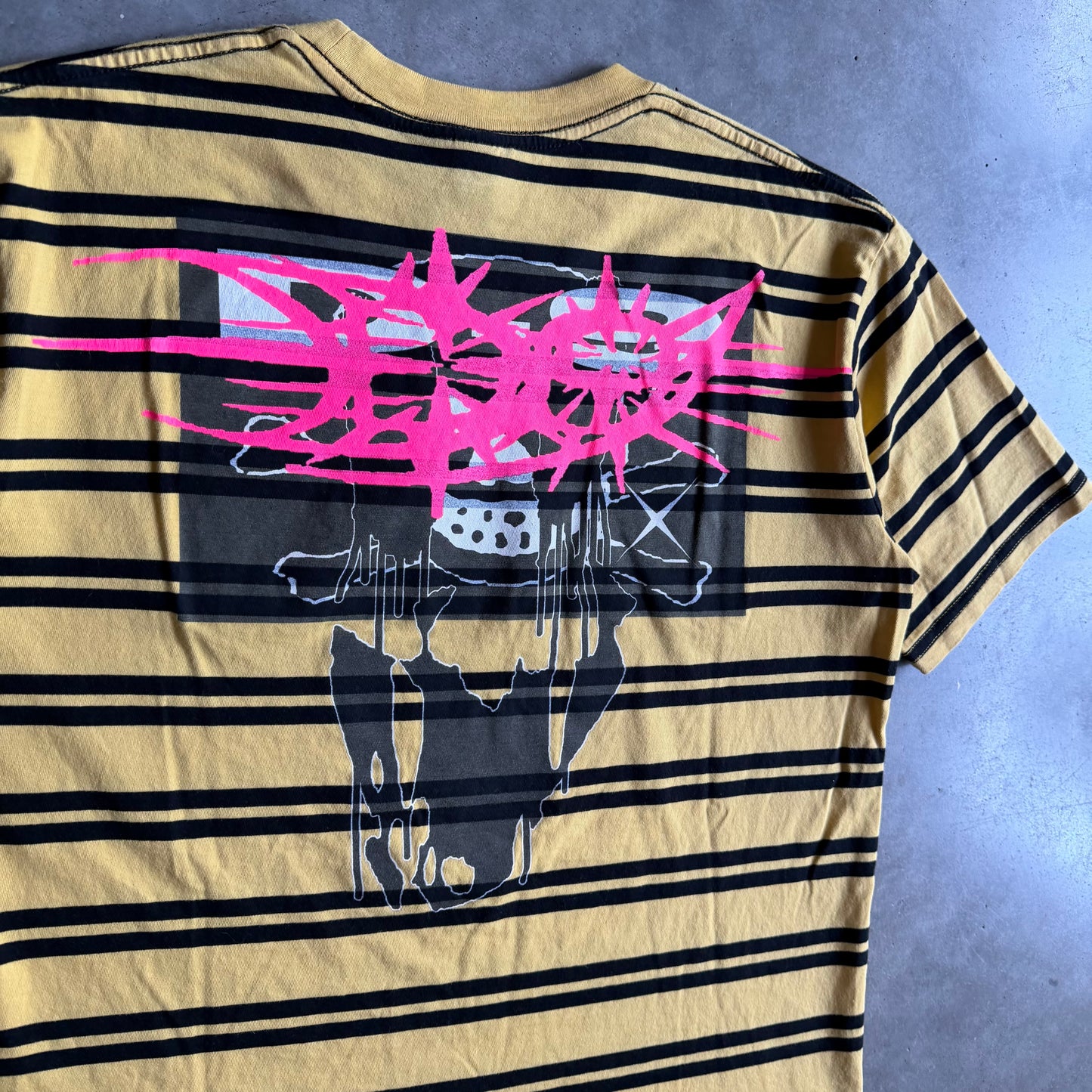 Bladee Drain Gang 2022 Stripe Bumblebee T Shirt