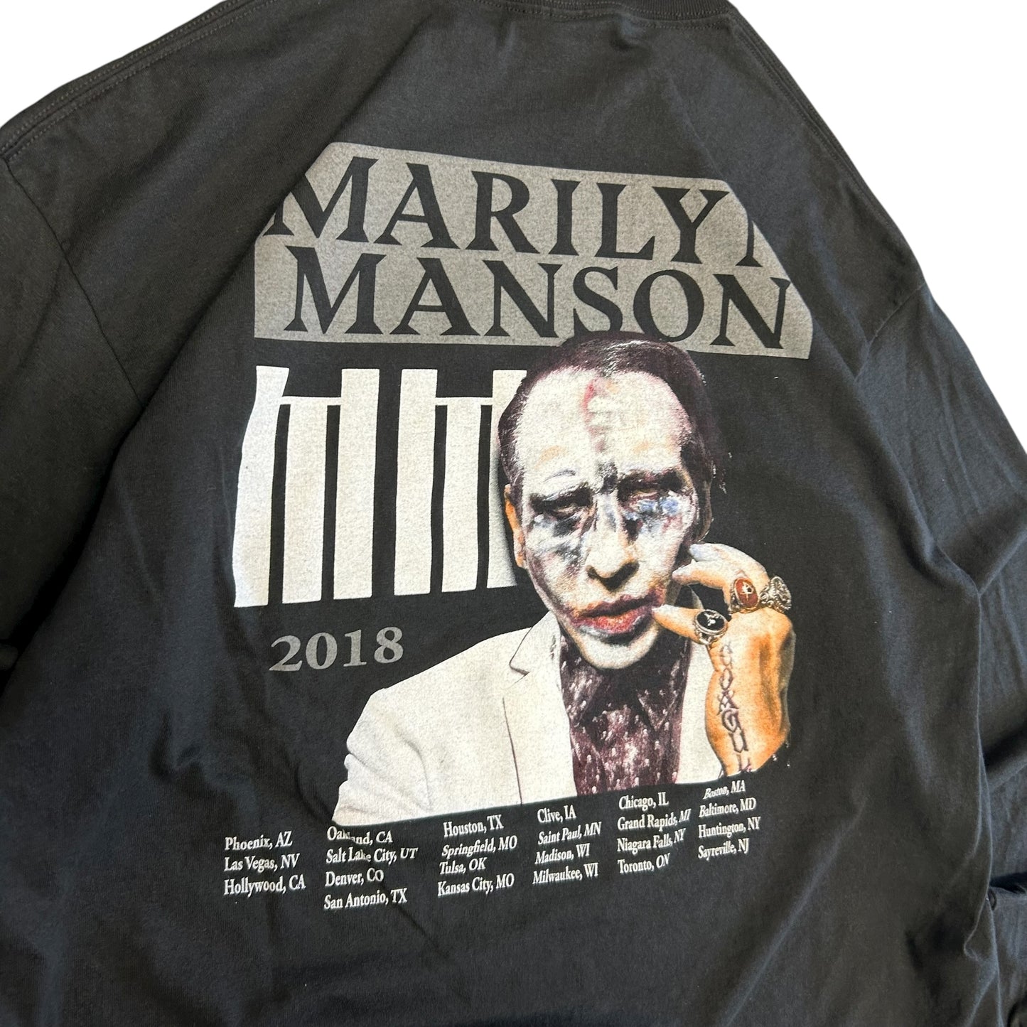2018 Marilyn Manson Heaven Upside Down Tour Tee