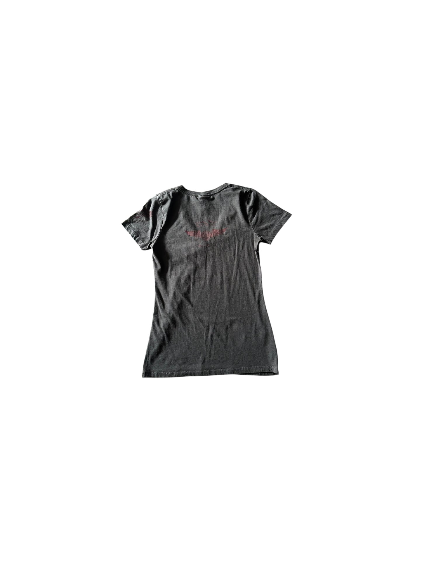 Women’s Harley Davidsons Grey Skull Graphic Grunge T Shirt