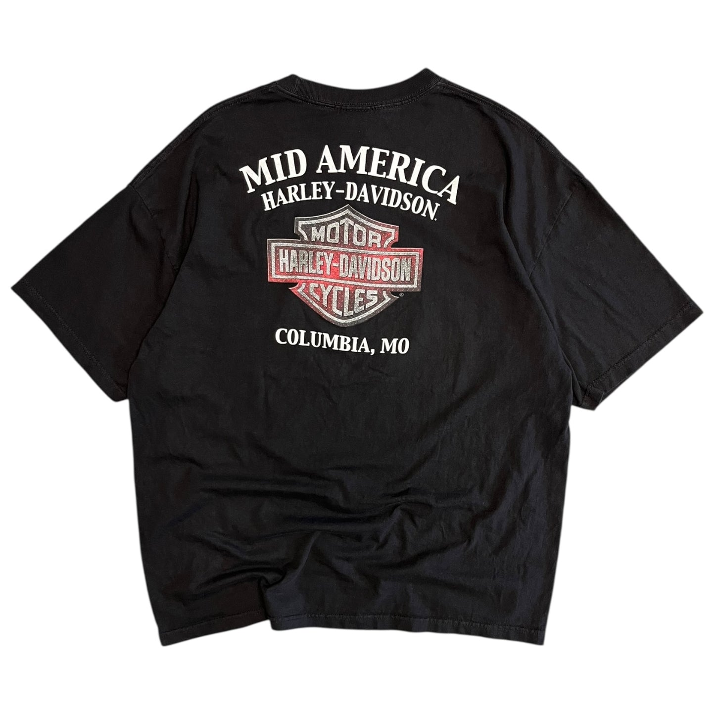 Y2K Harley Davidson Tribal Flame Women Tee