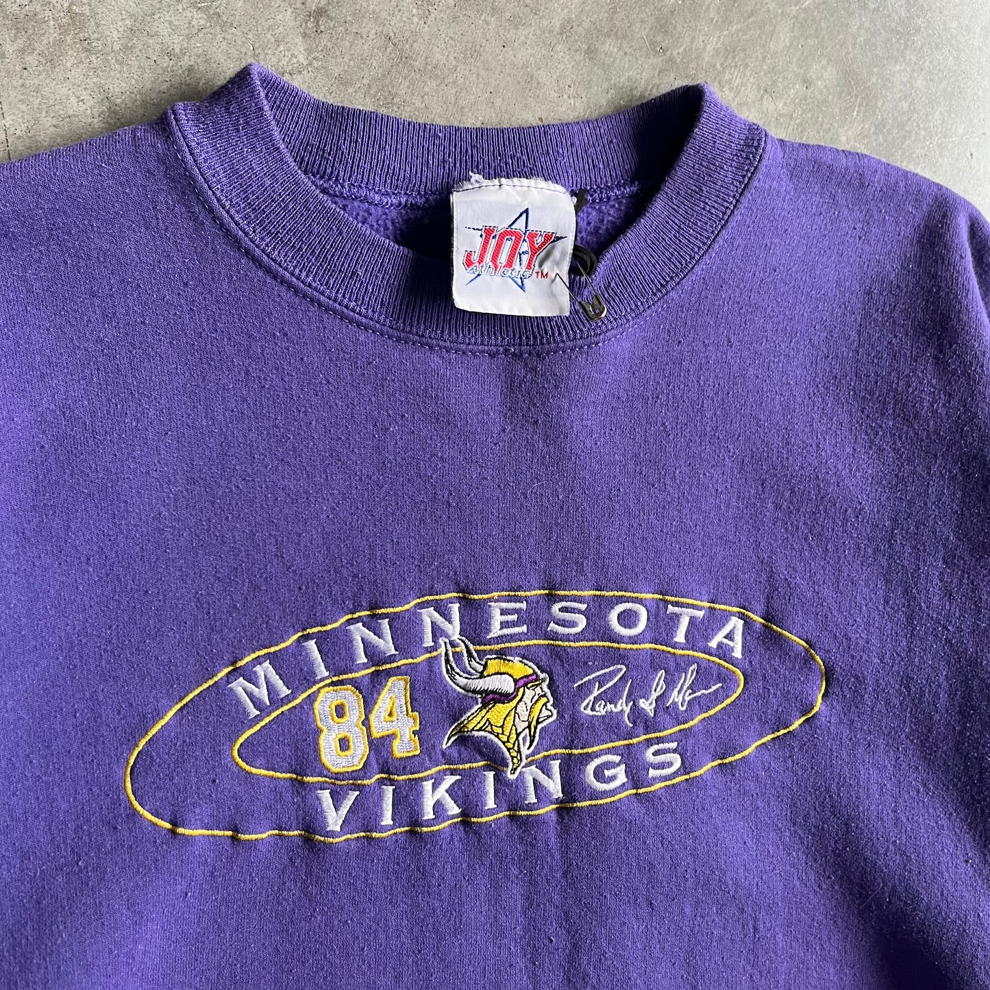 Vintage Randy Moss Vikings NFL Purple Sweatshirt