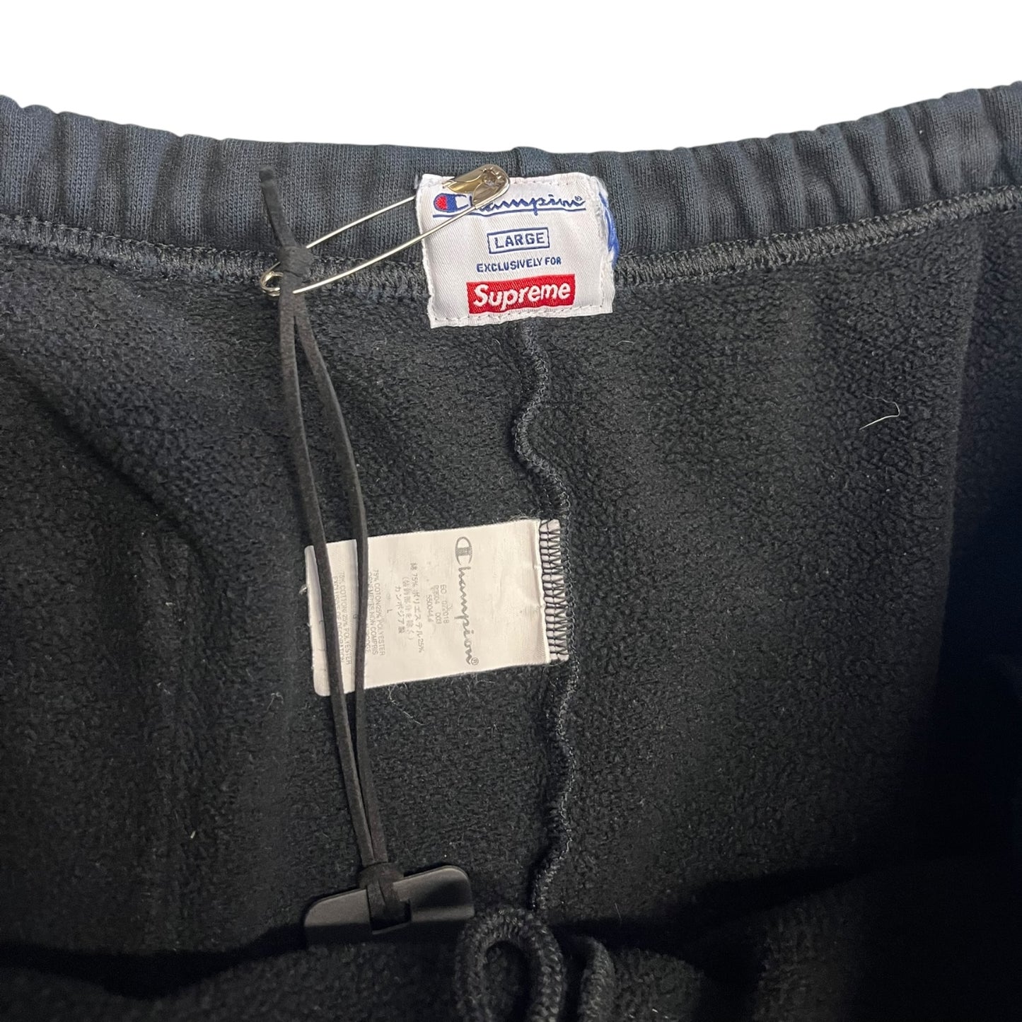 FW18 Supreme 3D Champion Jogger Sweatpants Black
