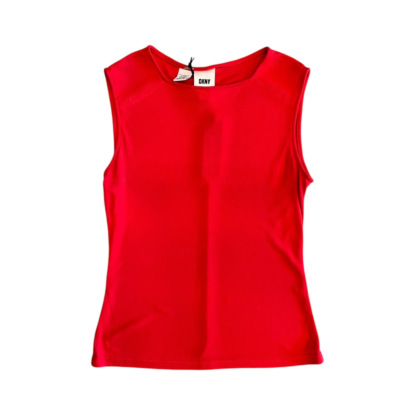 DKNY Vintage Red Boat Neck Top