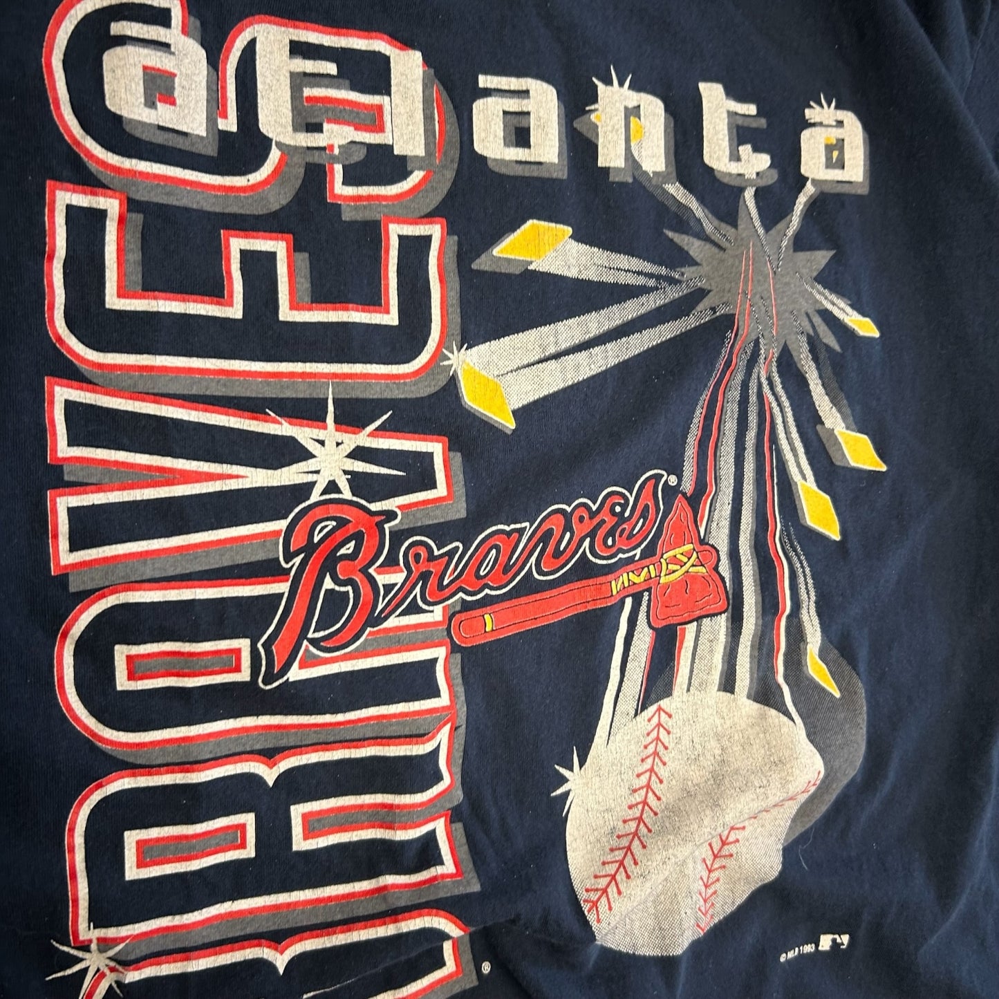 Vintage 1993 MLB Atlanta Braves Baseball Tee