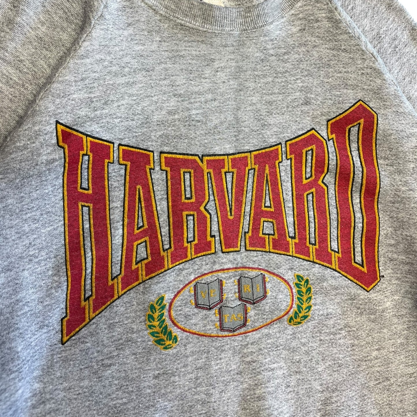 Vintage Harvard Spell Out Raglan Cut Crewneck