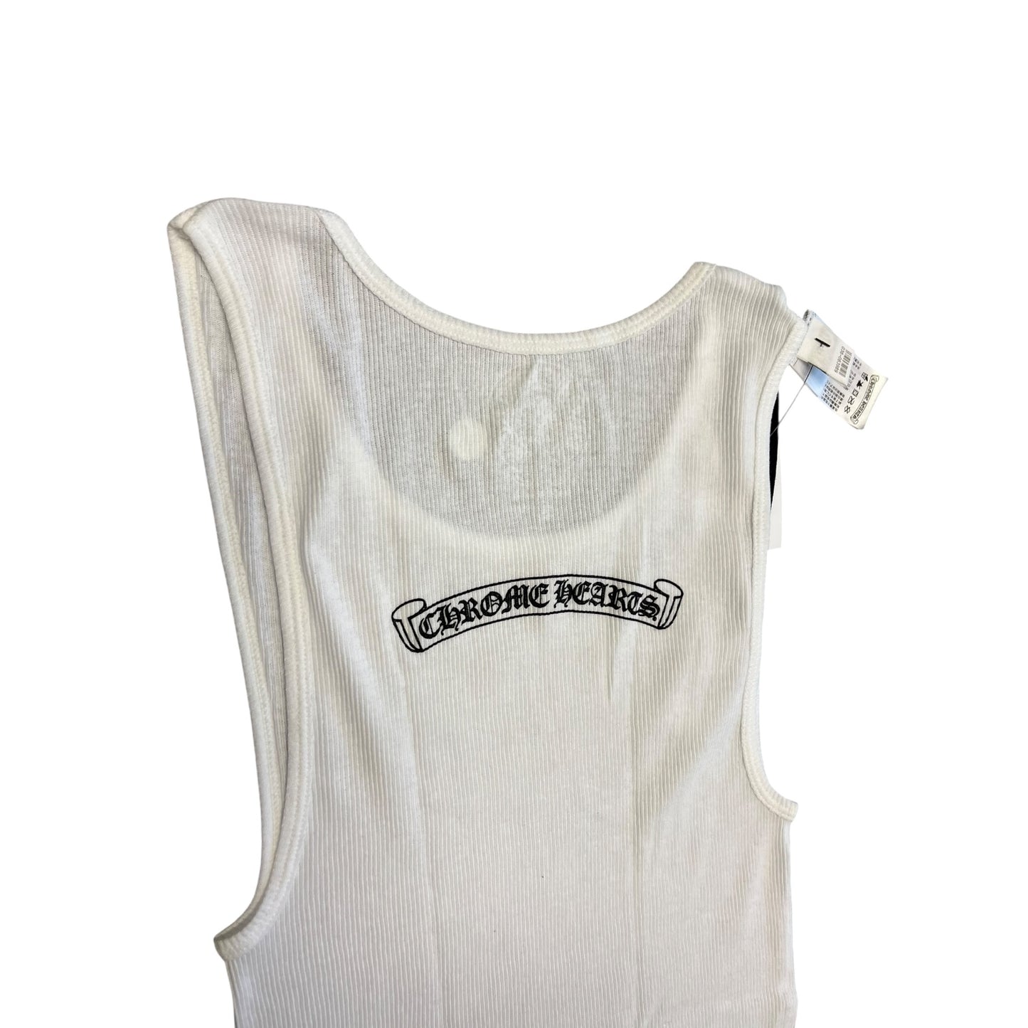 Chrome Hearts White Neck Print Tank Top