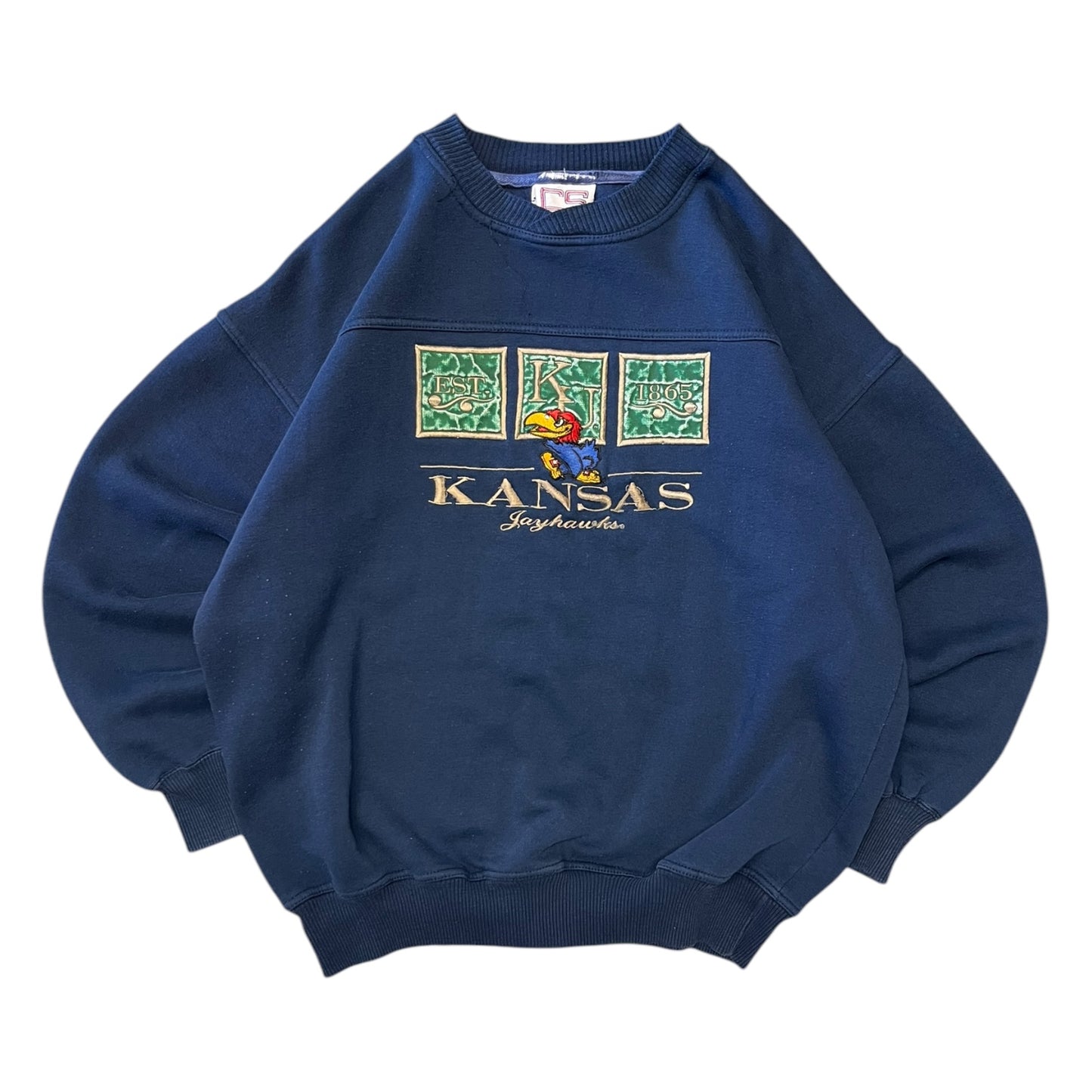 Y2K Kansas Jayhawks Embroidered Sweatshirt