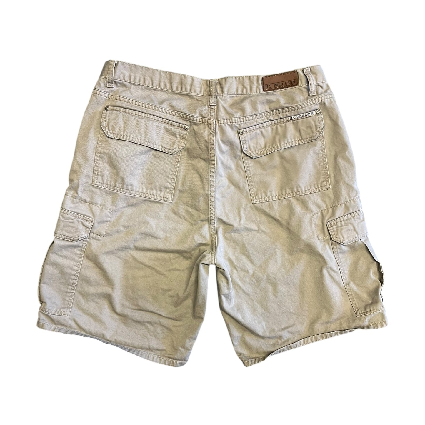 Y2K US Polo Assn Khaki Cargo Shorts