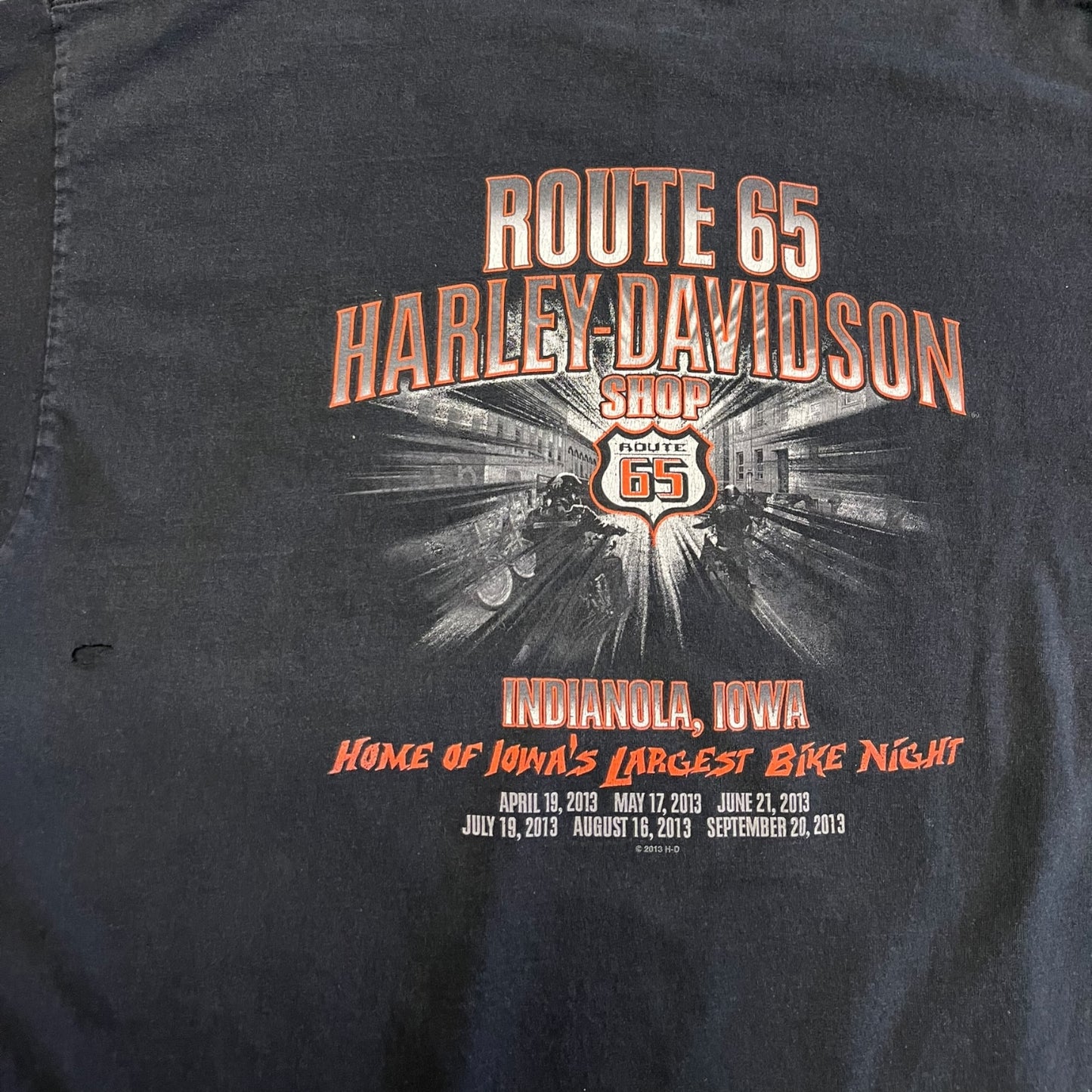 Harley Davidson Flame Sleeve Graphic Long Sleeve T Shirt