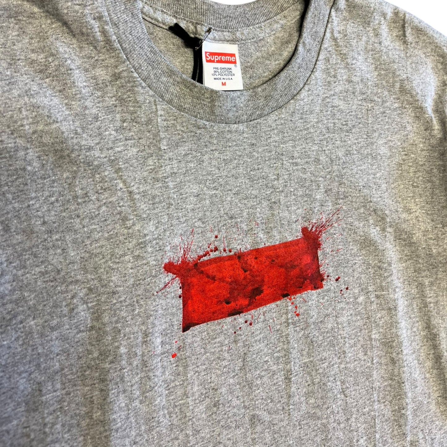 Supreme x Ralph Steadman Box Logo T Shirt Grey
