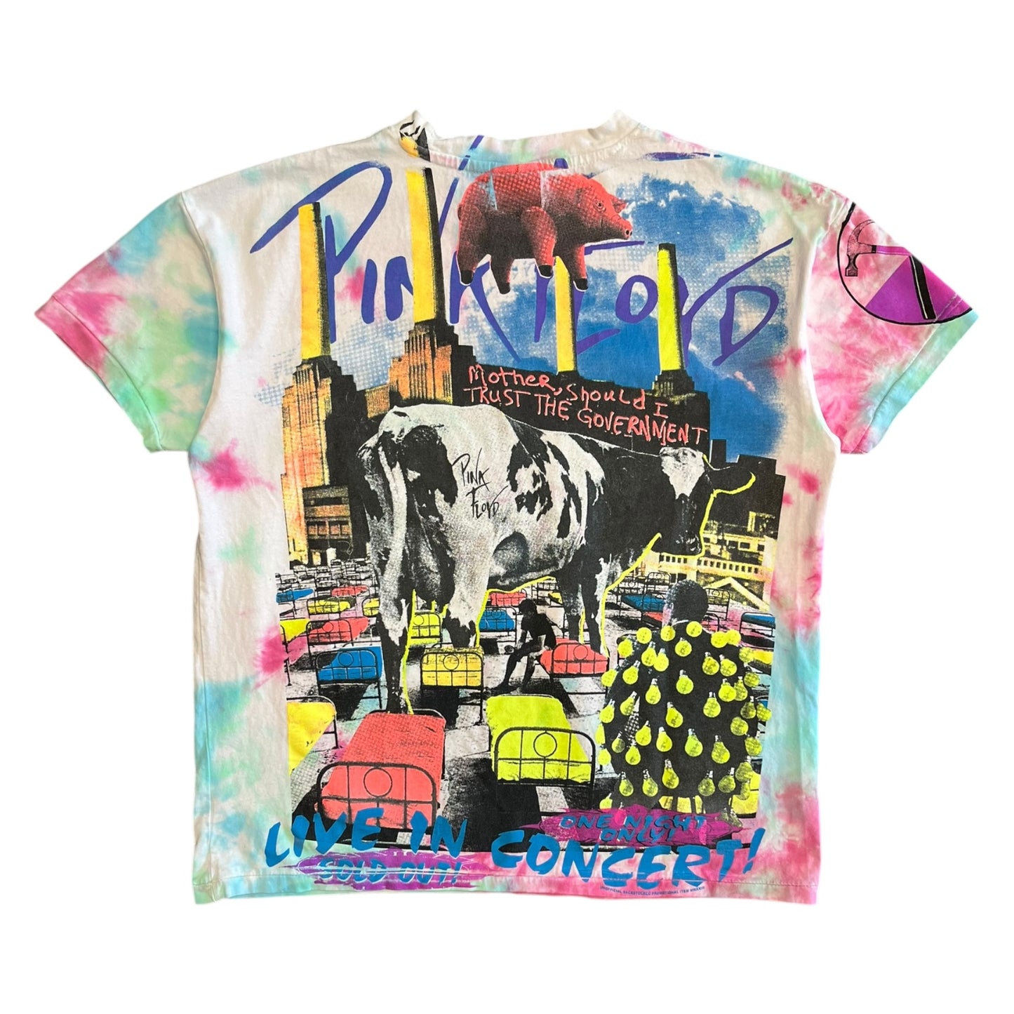 Backstock Co Pink Floyd Tie Dye AOP T Shirt