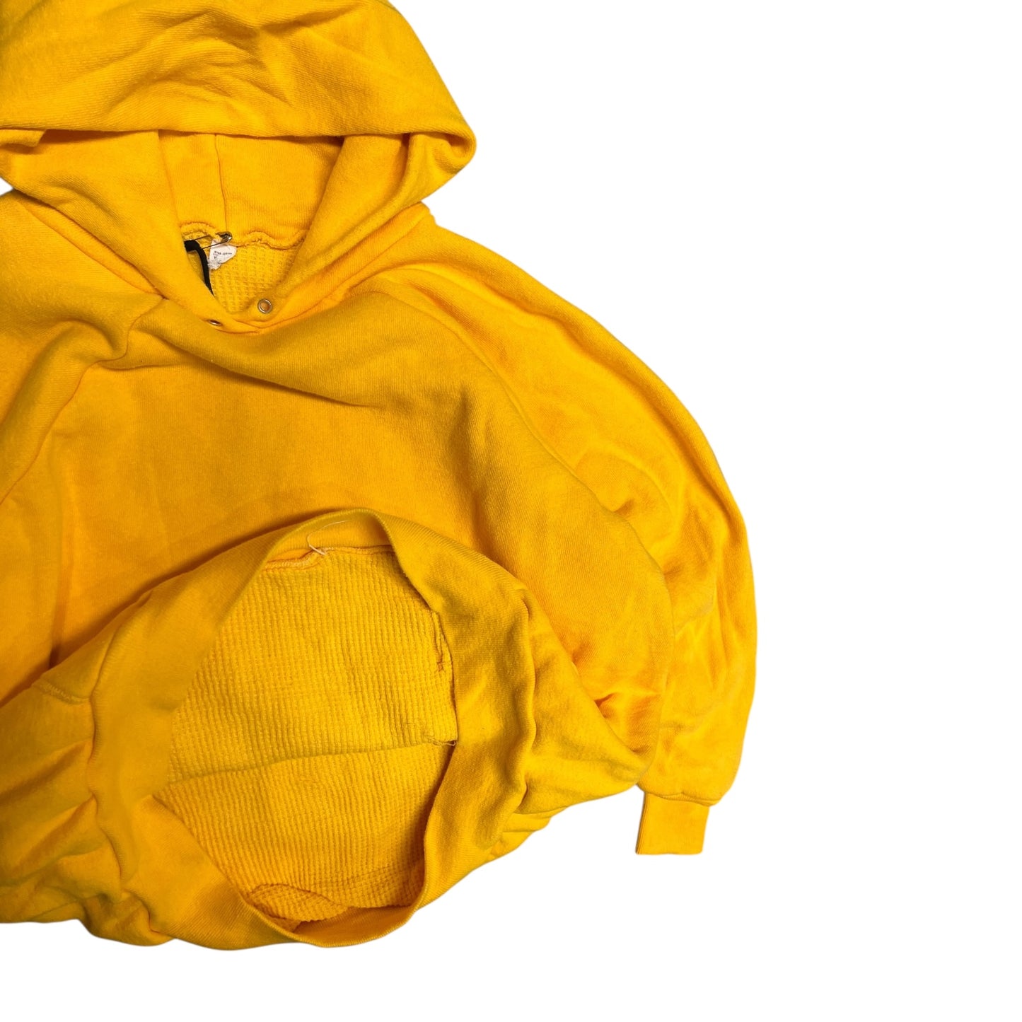 1970’s Thermal Lined Yellow Hooded Sweatshirt