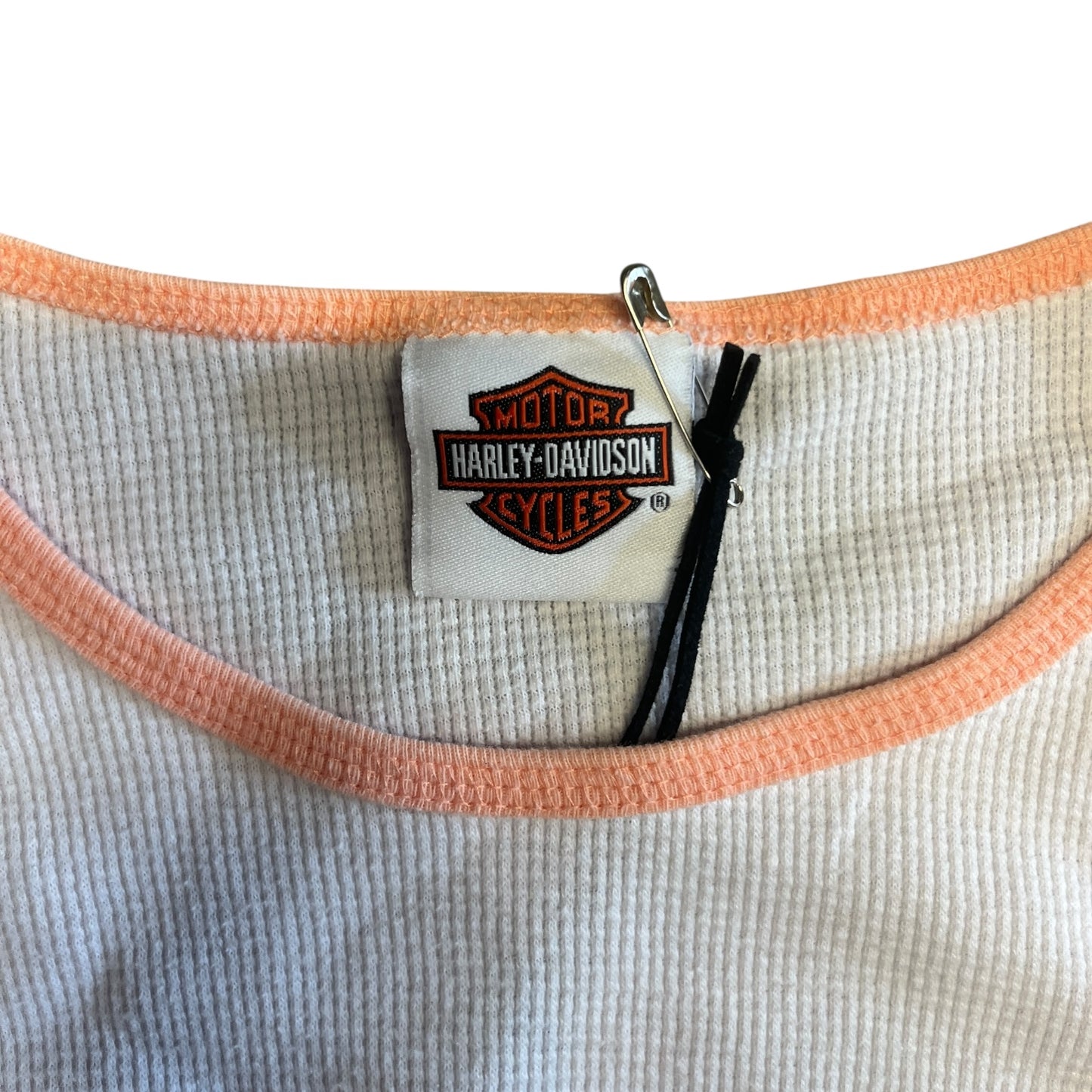 Y2K Women’s Harley Davidson White Thermal Shirt