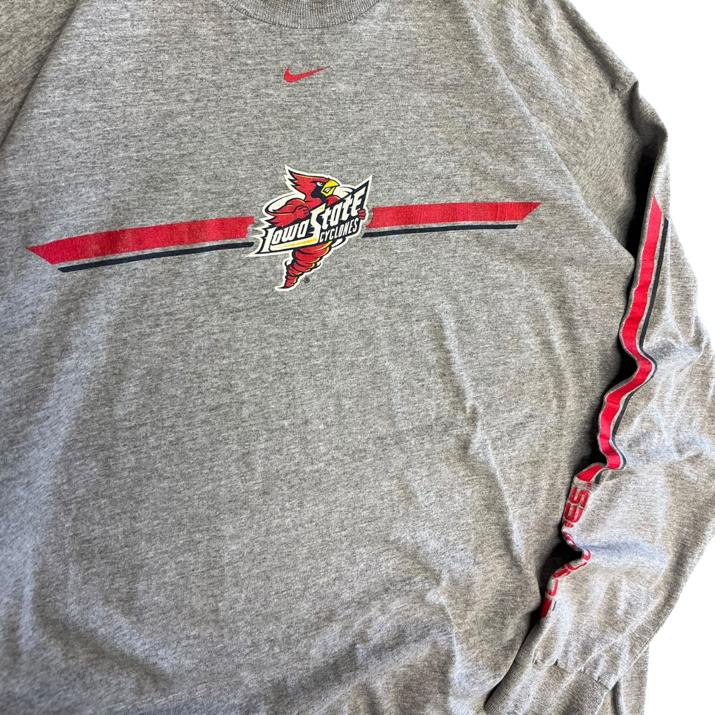 Y2K Grey Nike Iowa State Cyclones L/S Tee