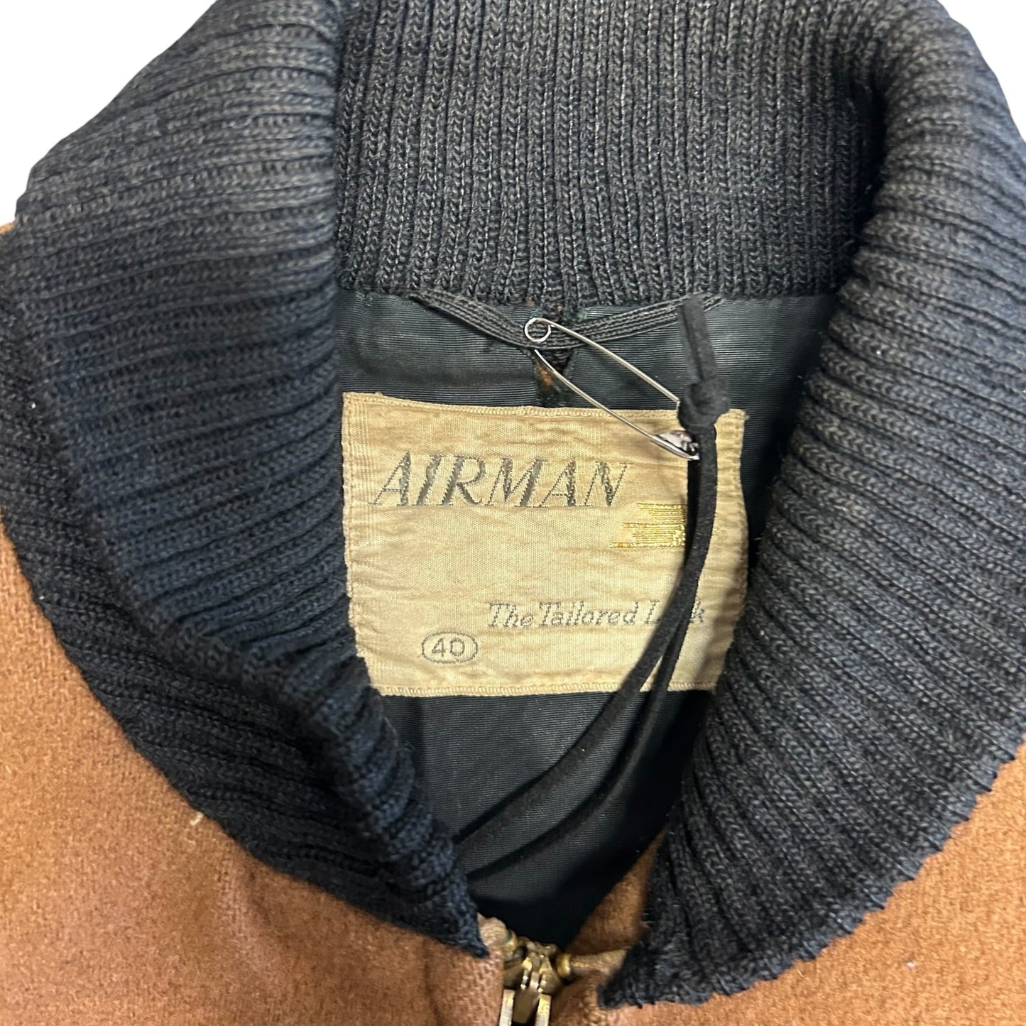 Vintage Airman The Tailored Look Wool Bomber Jacket