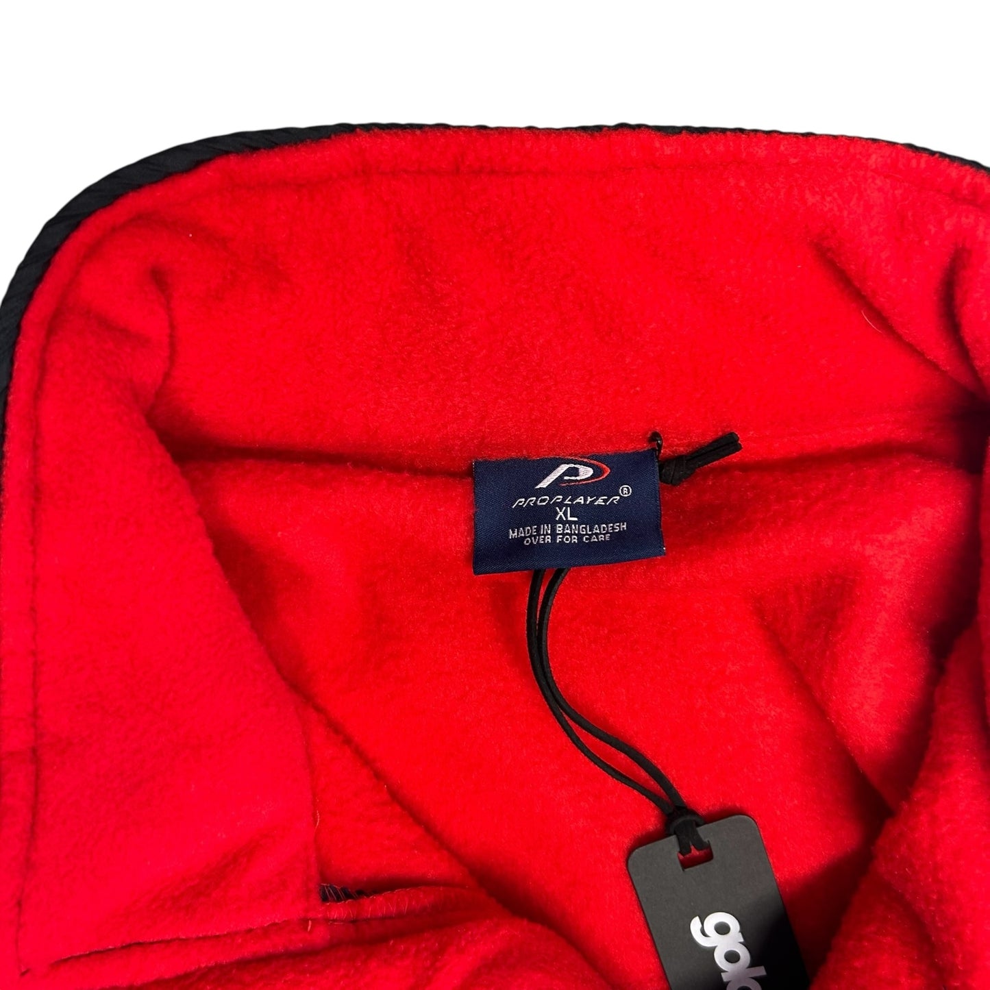 Y2K Pro Player Black & Red Iowa State Fleece Zip Up