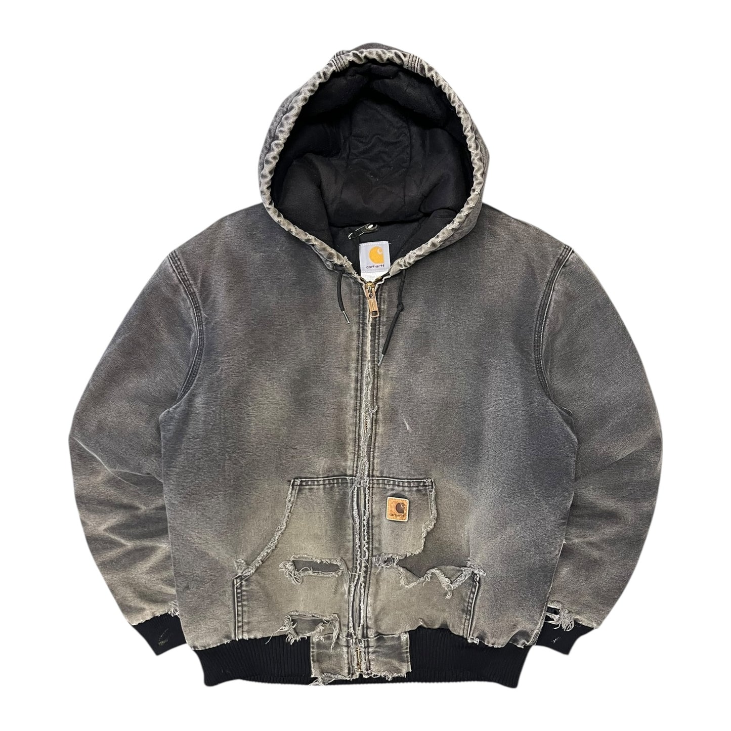 Carhartt ‘J130 BLK’ Thrashed Black Active Jacket