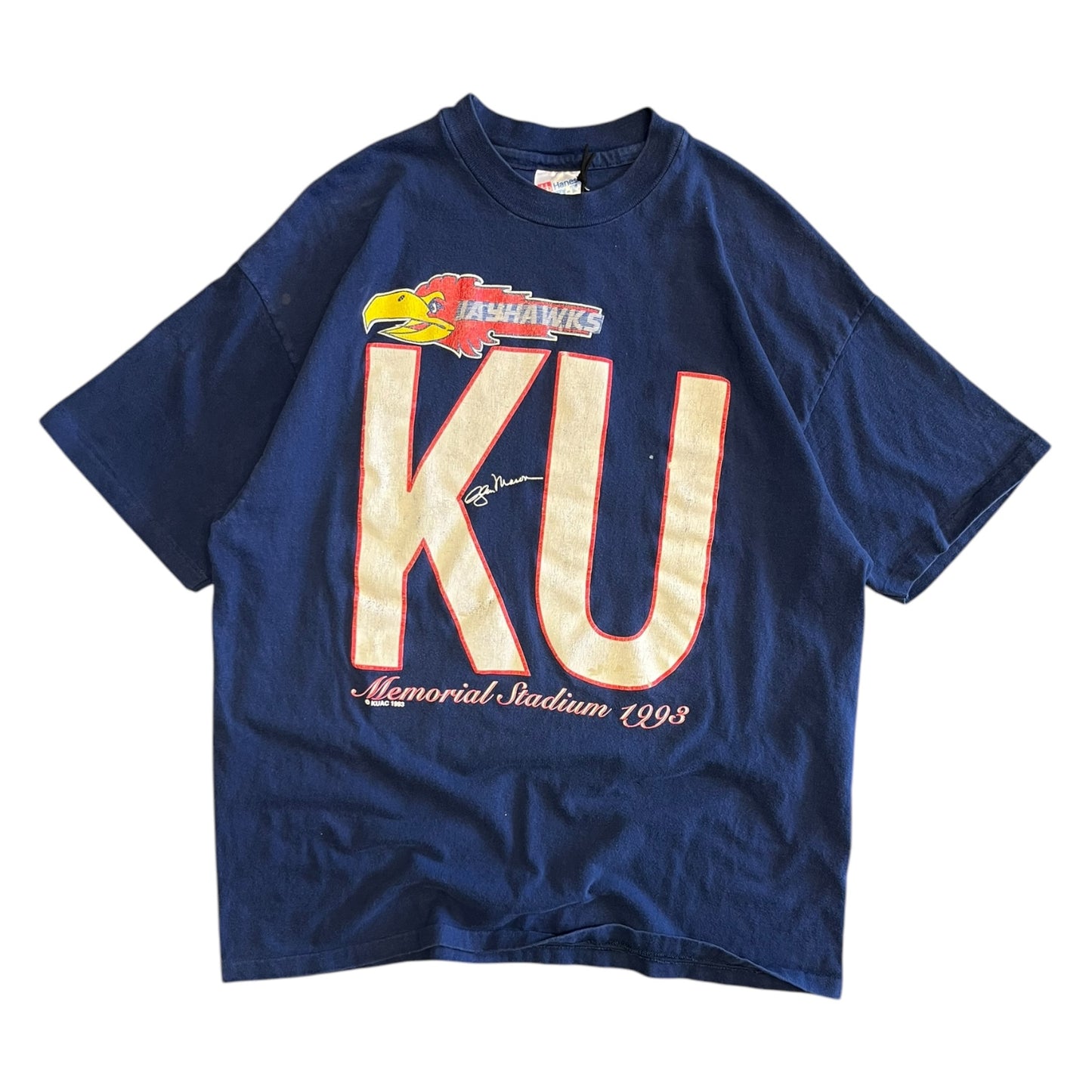 Vintage Kansas Jayhawks Memorial Stadium Tee