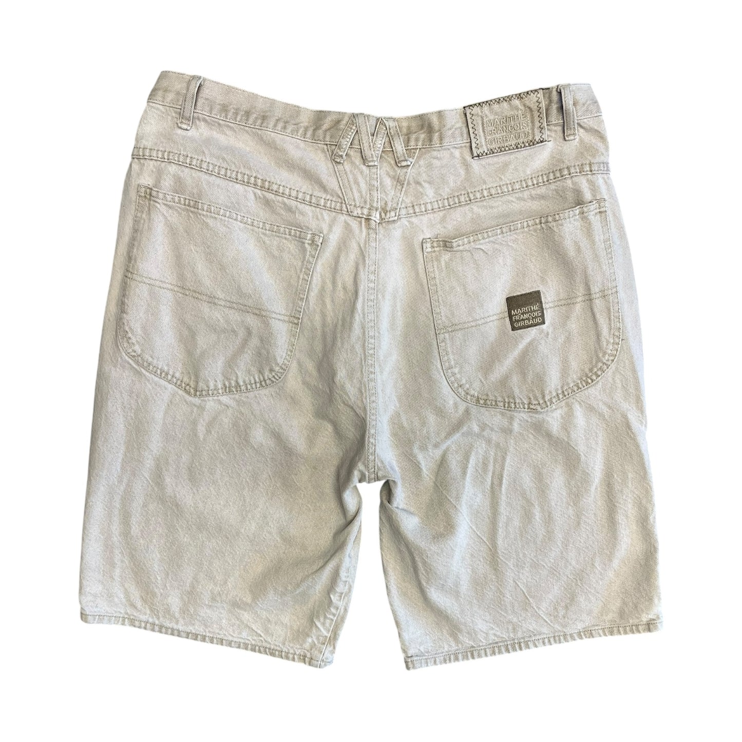 Y2K Blue Marithé + Francois Girbaud Authentic Tan Shorts 