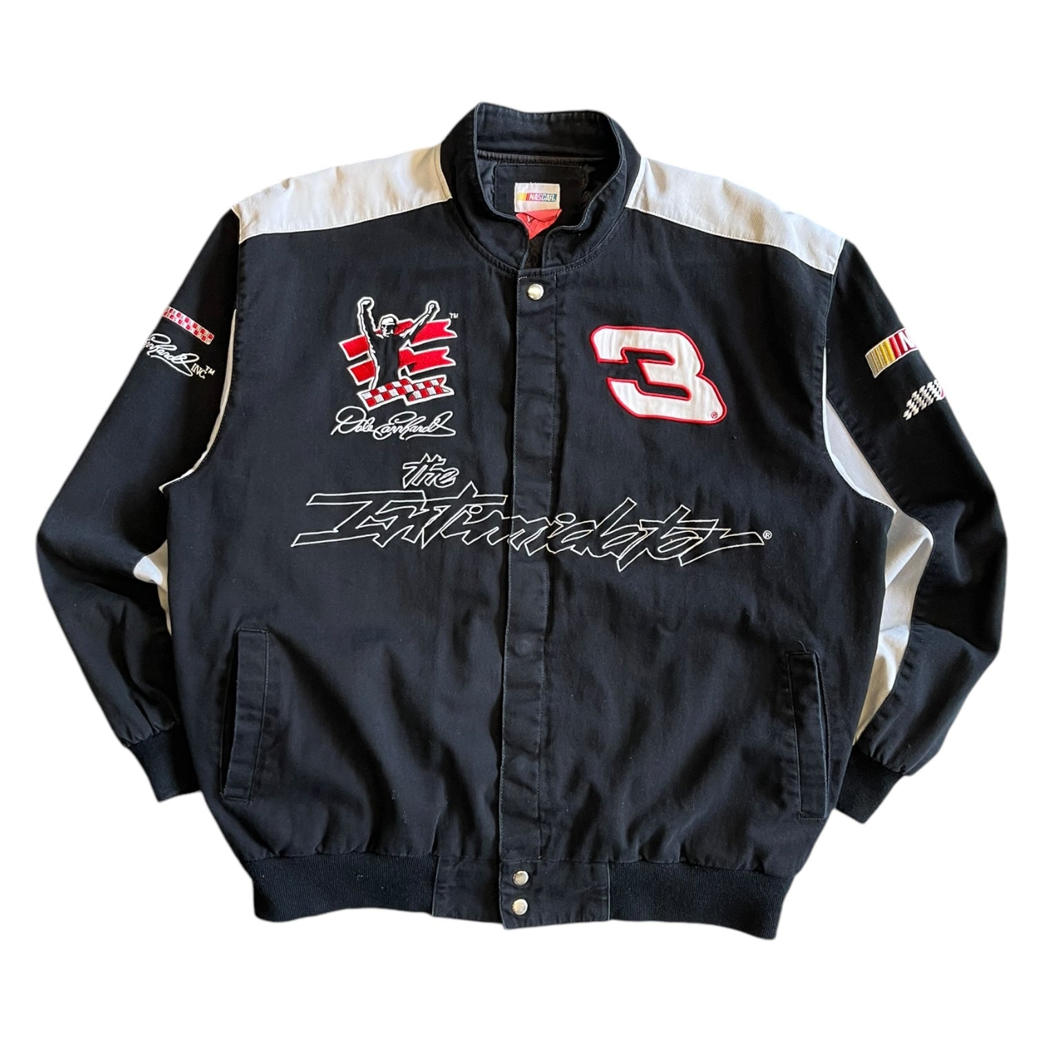 Nascar Dale Earnhardt orders Black Jacket Inner Pockets Racing Jacket Size XL