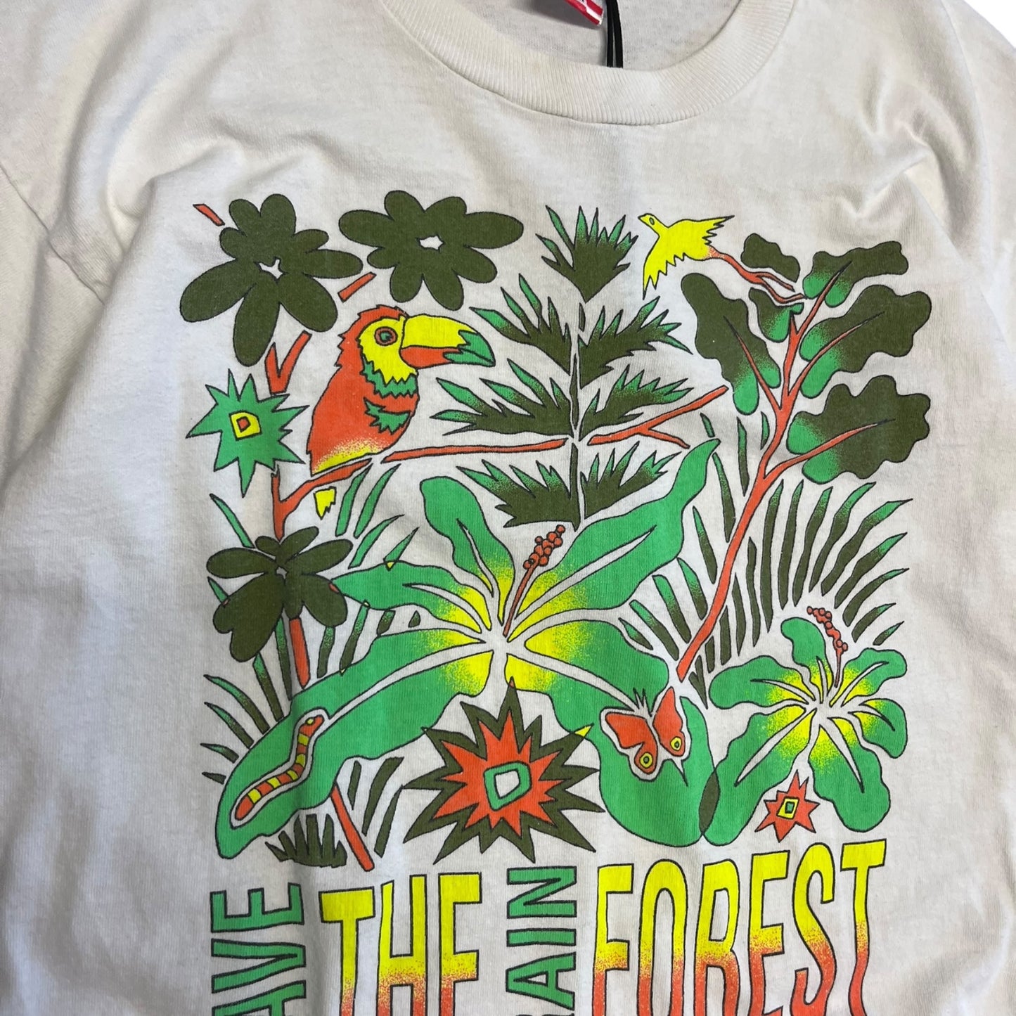 Vintage Save The Rain Forest Graphic Tee