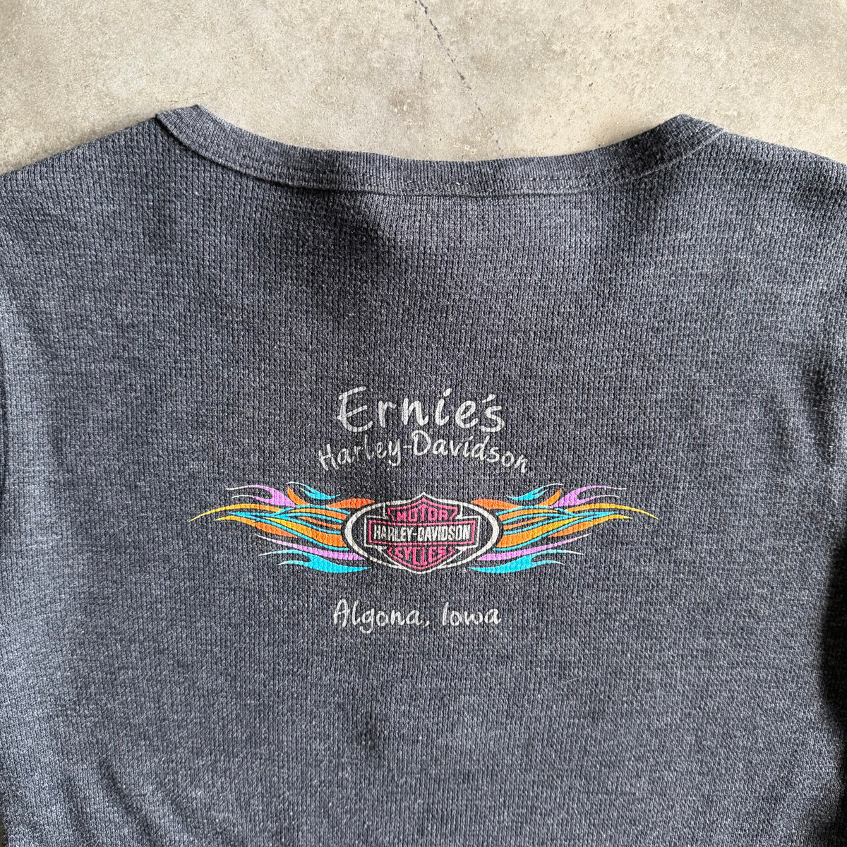 Women’s Harley Davidson Grey Thermal Wing Graphic Long Sleeve