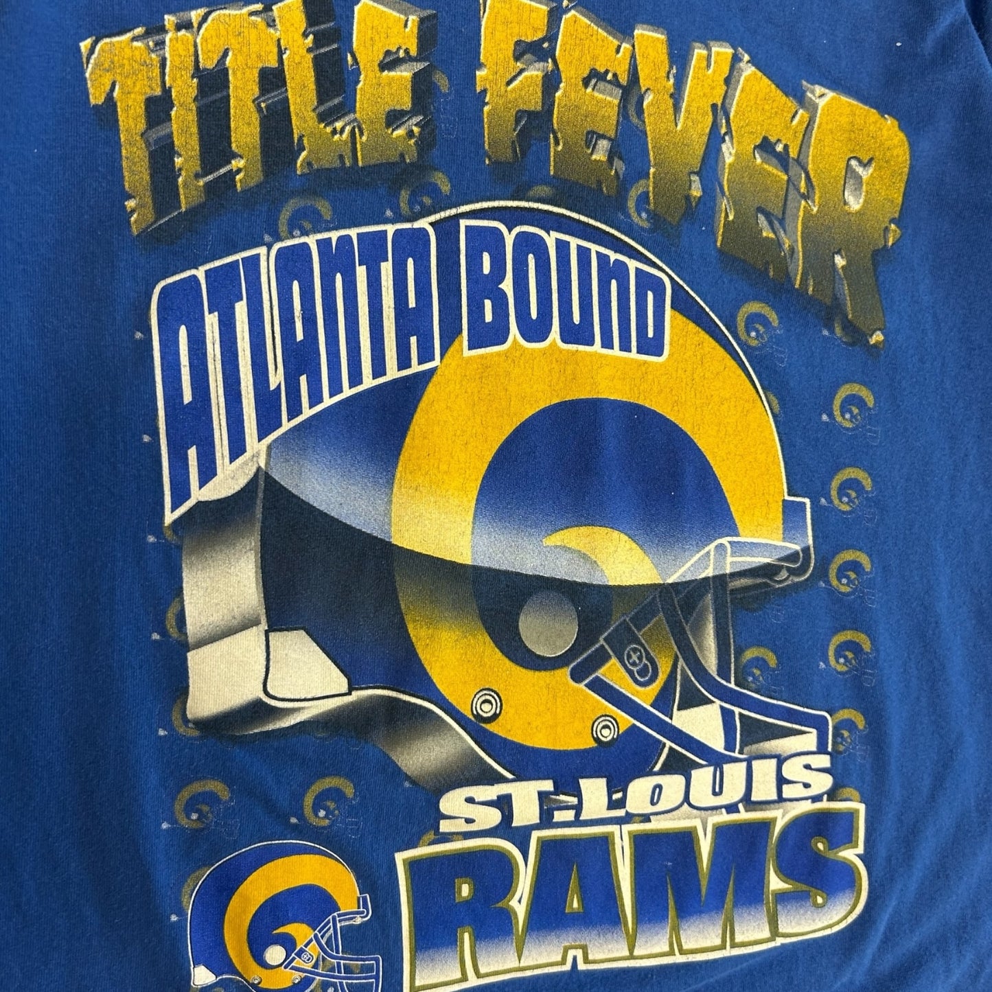 Vintage Title Fever St. Louis Rams Blue Tee