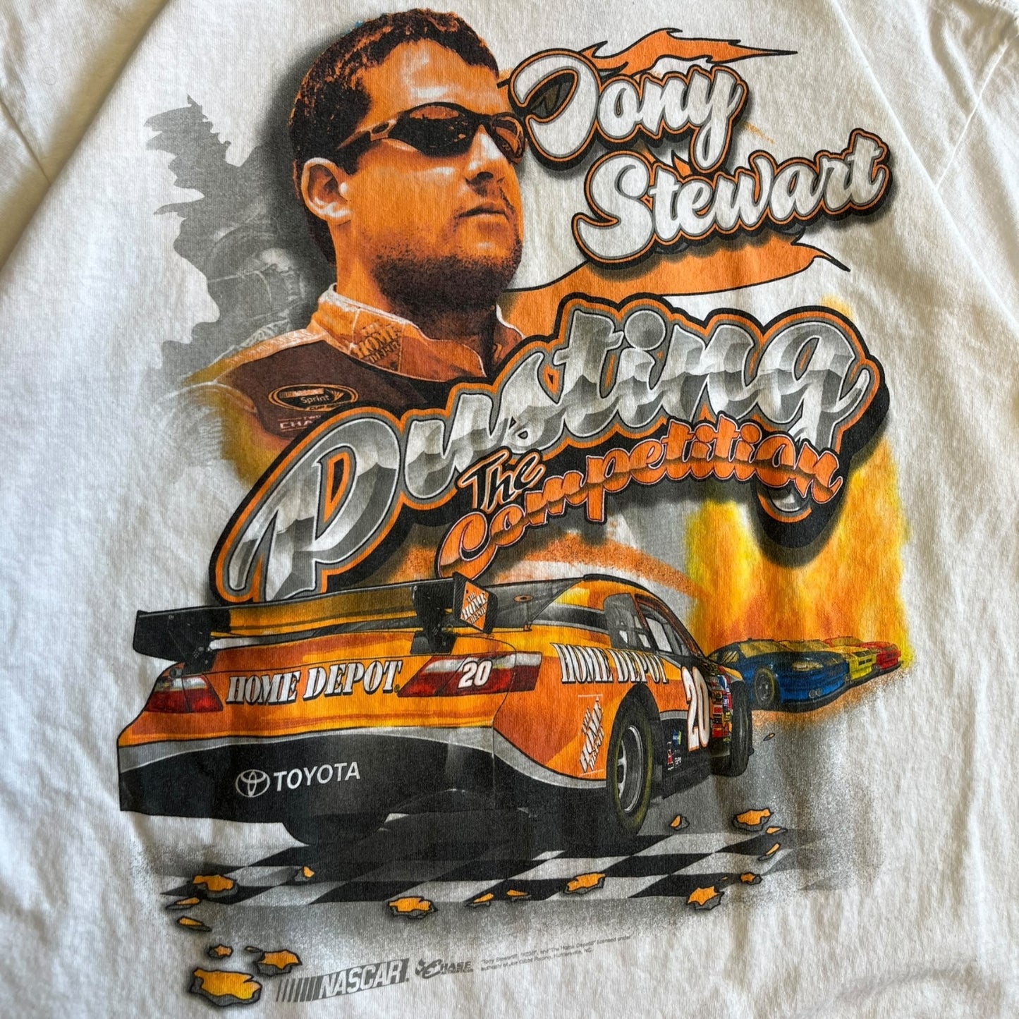 Vtg NASCAR Tony Stewart The Columbus Comet T Shirt