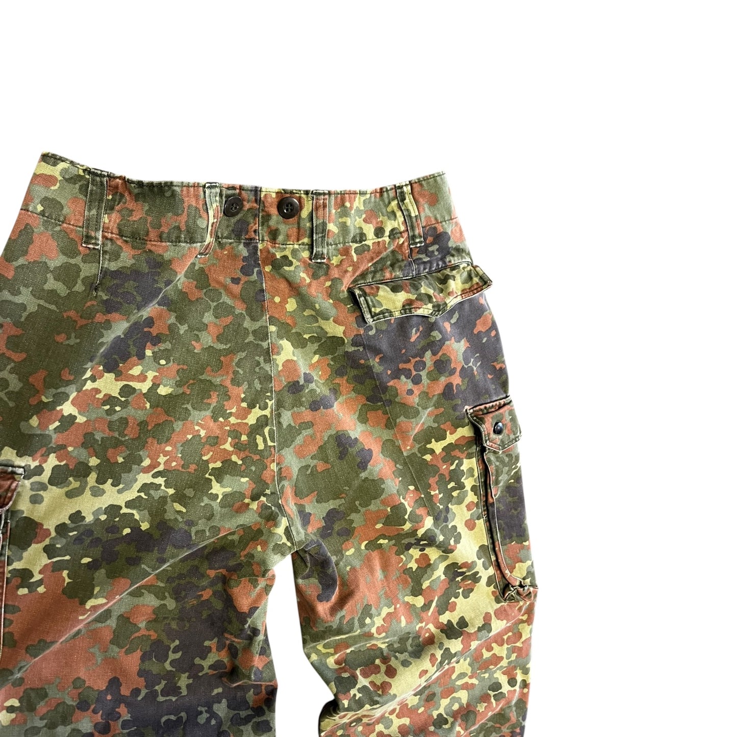 Vintage German Army Flecktarn Camo Cargo Pants