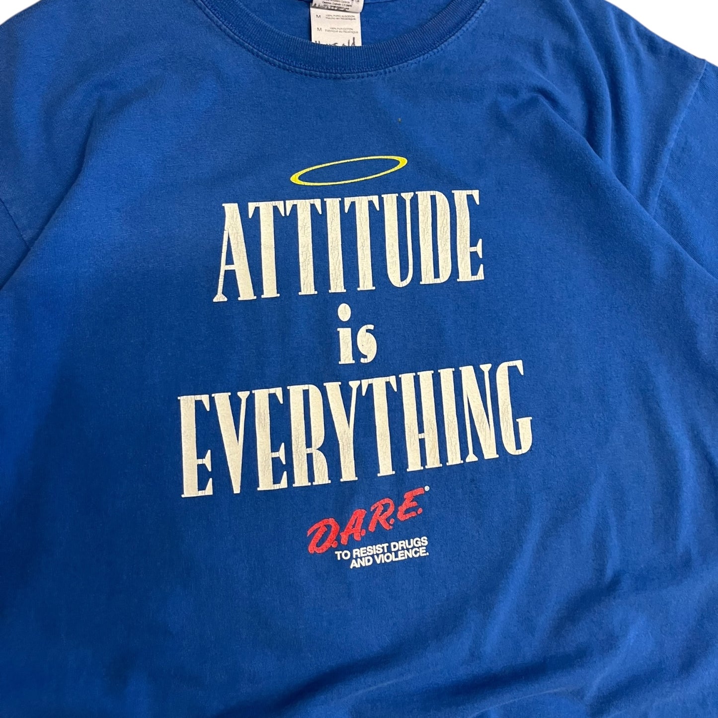 Y2K ‘Attitude Is Everything’ DARE Blue Tee