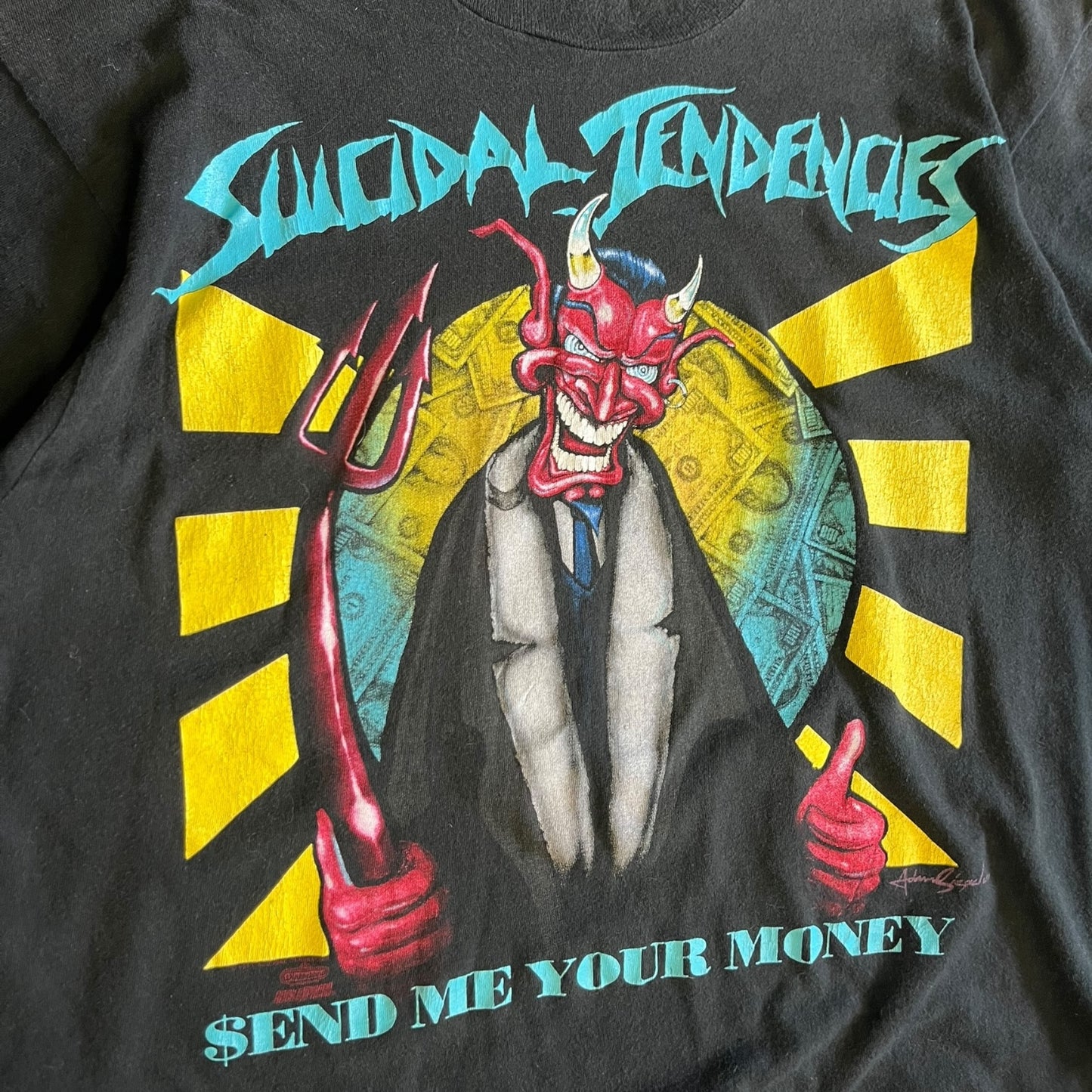 Vintage Suicidal Tendencies Send Me Your Money Tour Tee