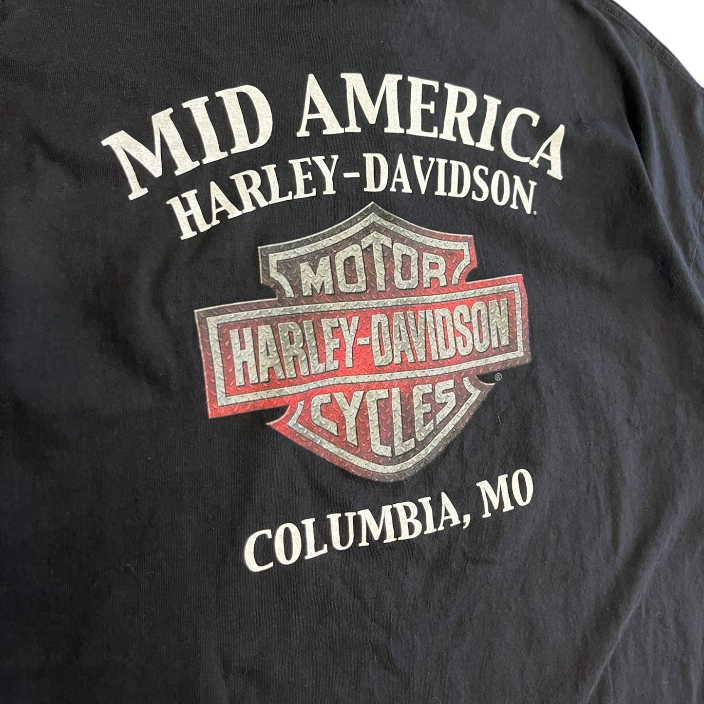 Y2K Harley Davidson Tribal Flame Women Tee