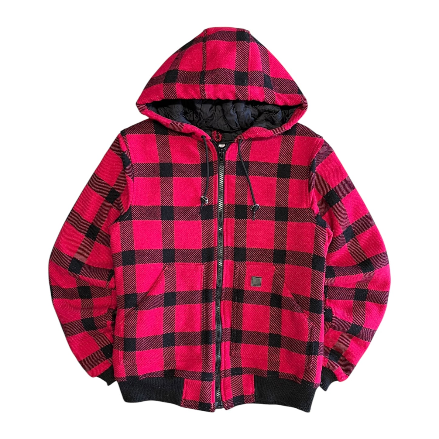 Woman’s Carhartt ‘WJ024 SCA’ Red Plaid Flannel Coat
