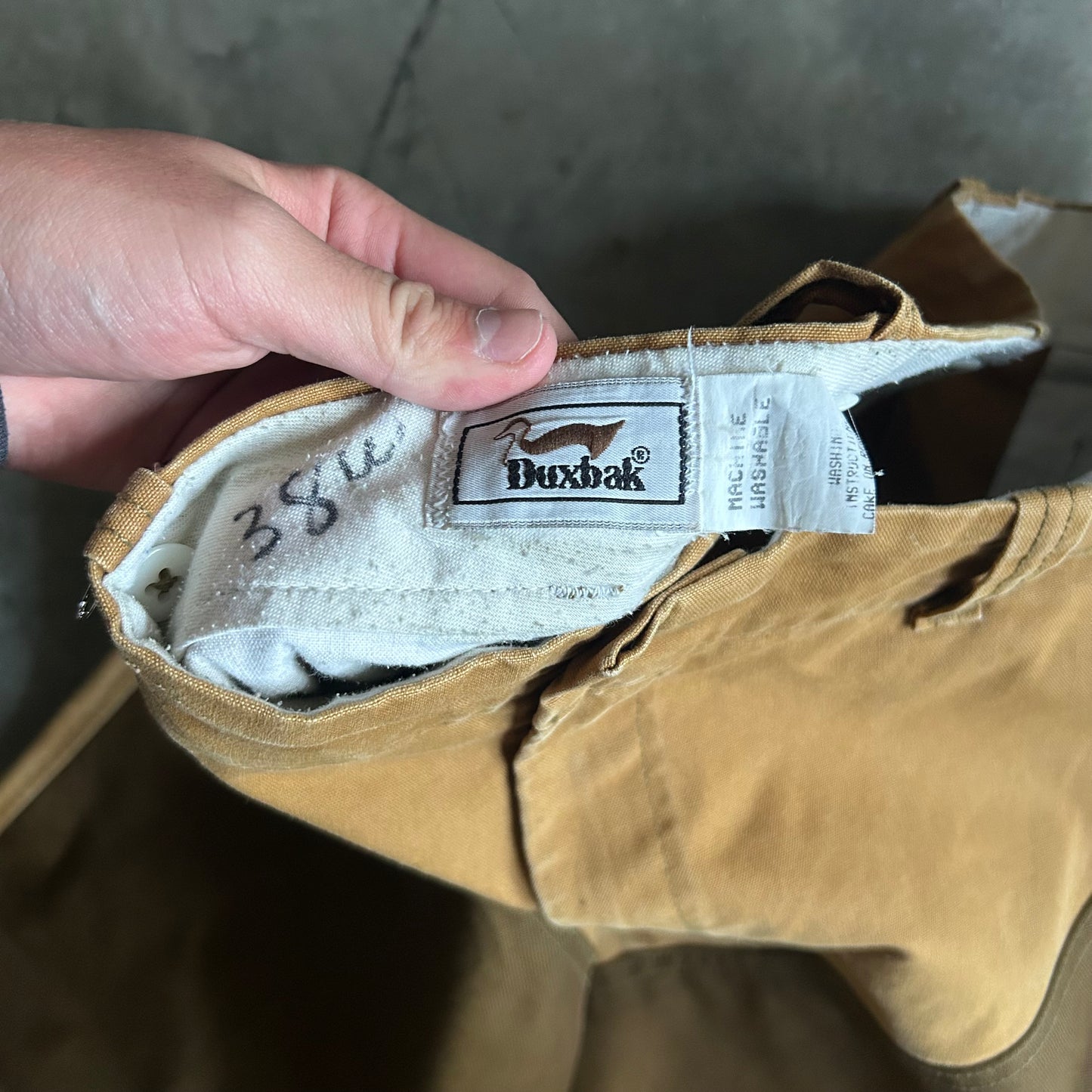 Y2K Duxbak Tan & Olive Double Leg Pants